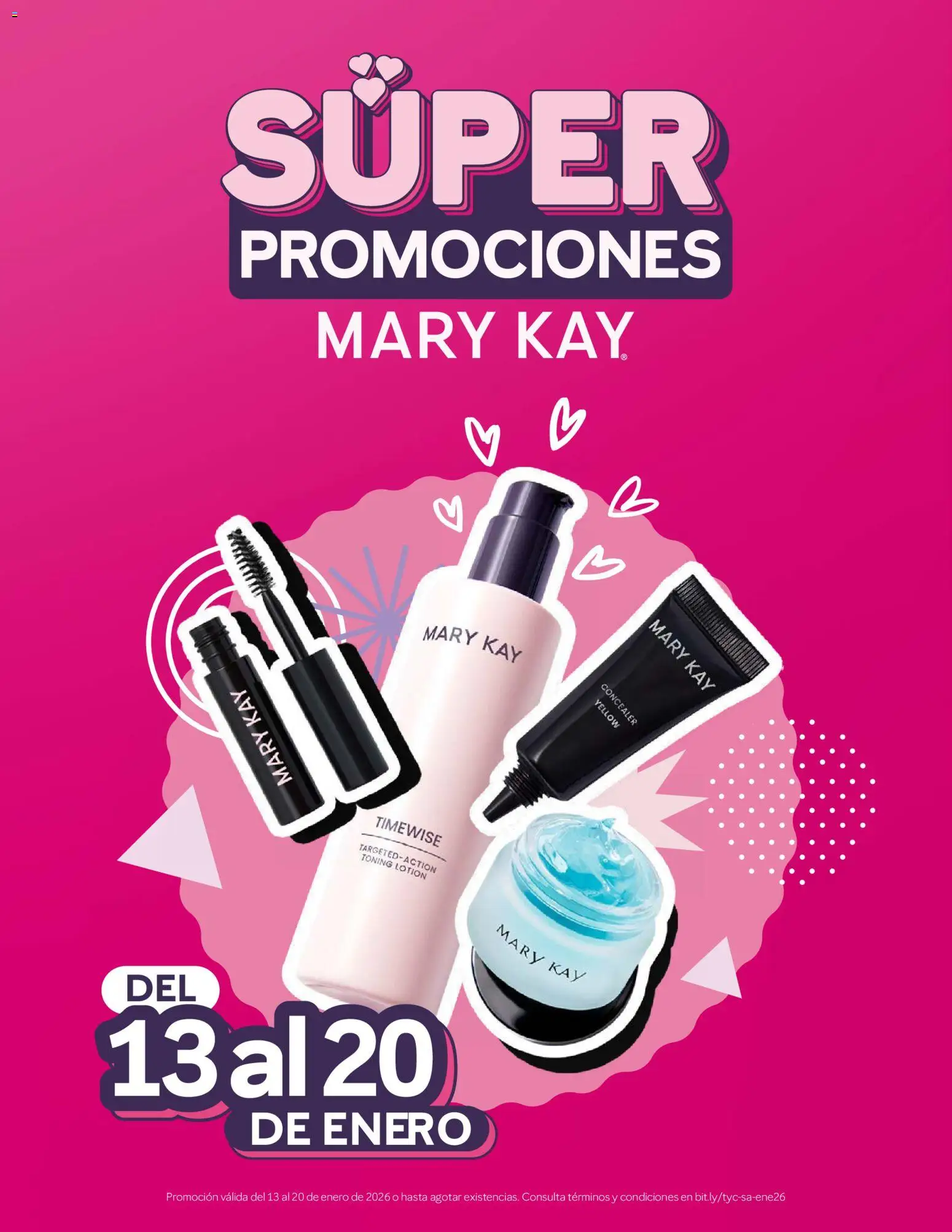 Nuevas ofertas de Mary Kay válidas en toda la República Mexicana desde el 13.01.2026. ¡Encuentra las mejores ofertas en Mary Kay catálogo Súper Promociones! | Página: 1 | Productos: Máscara