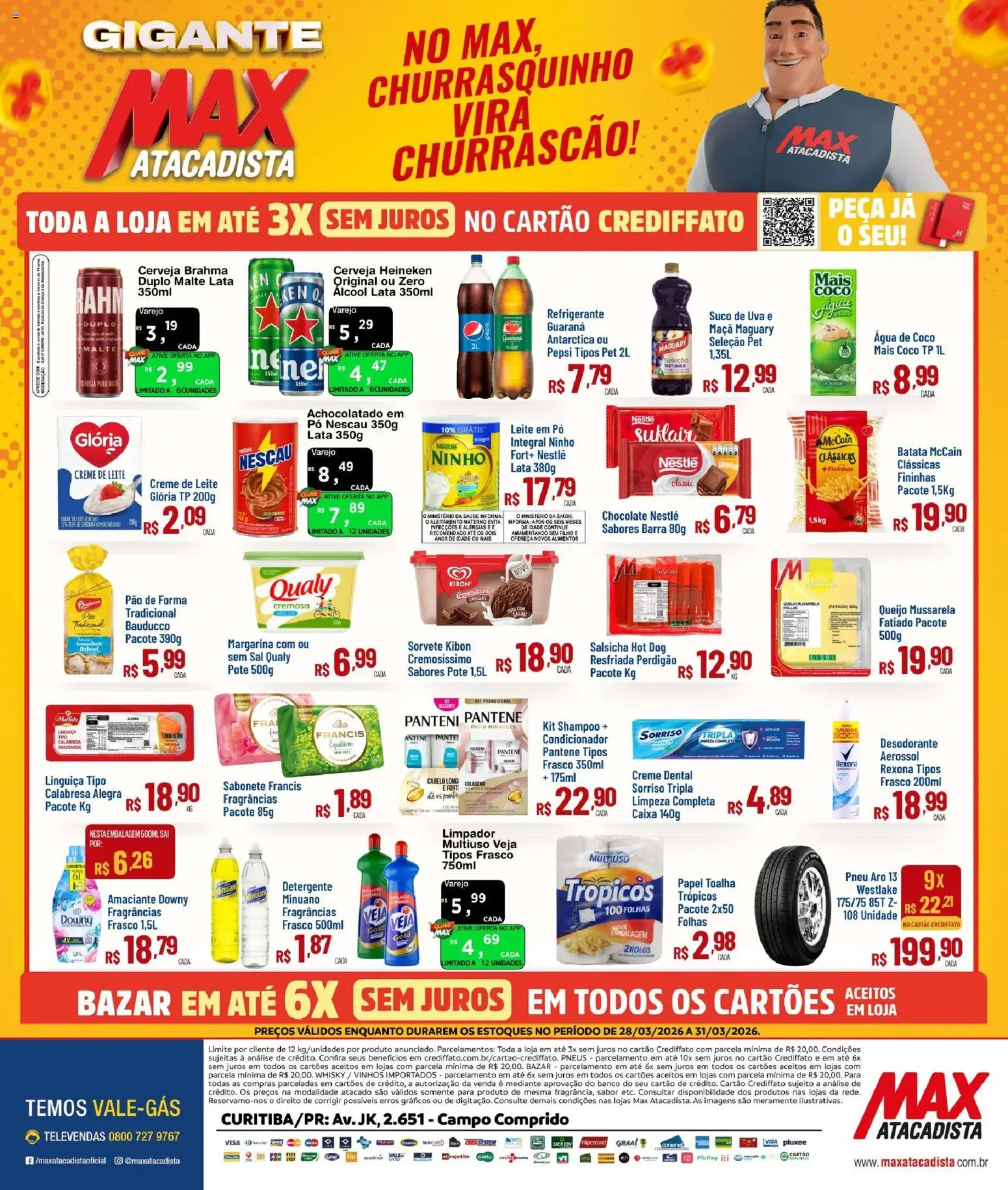 Max Atacadista Folheto - válido de 28.03.2026 | Página: 2 | Produtos: Detergente, Heineken, Sabonete, Rexona