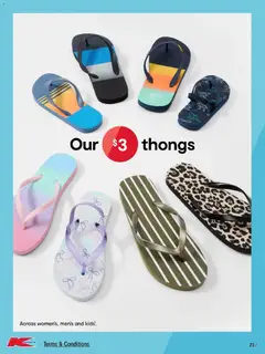 Preview of Kmart - Summer Refresh - valid from 04.12.2025 | Page: 23 | Products: Thongs