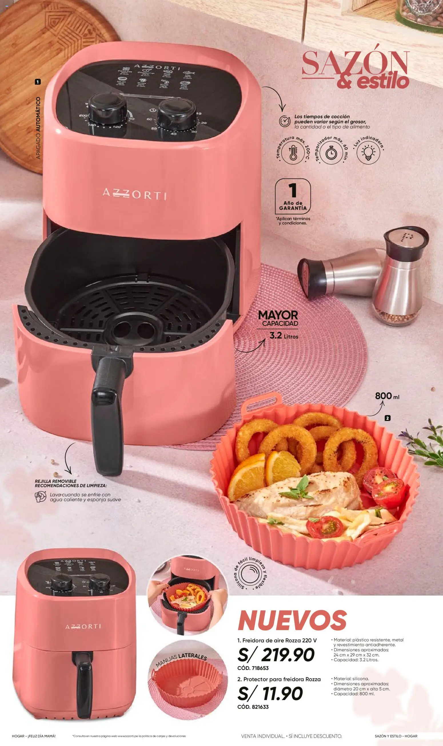 Catálogo Azzorti válido desde 14.04.2026 | Página: 126 | Productos: Esponja, Rejilla, Freidora