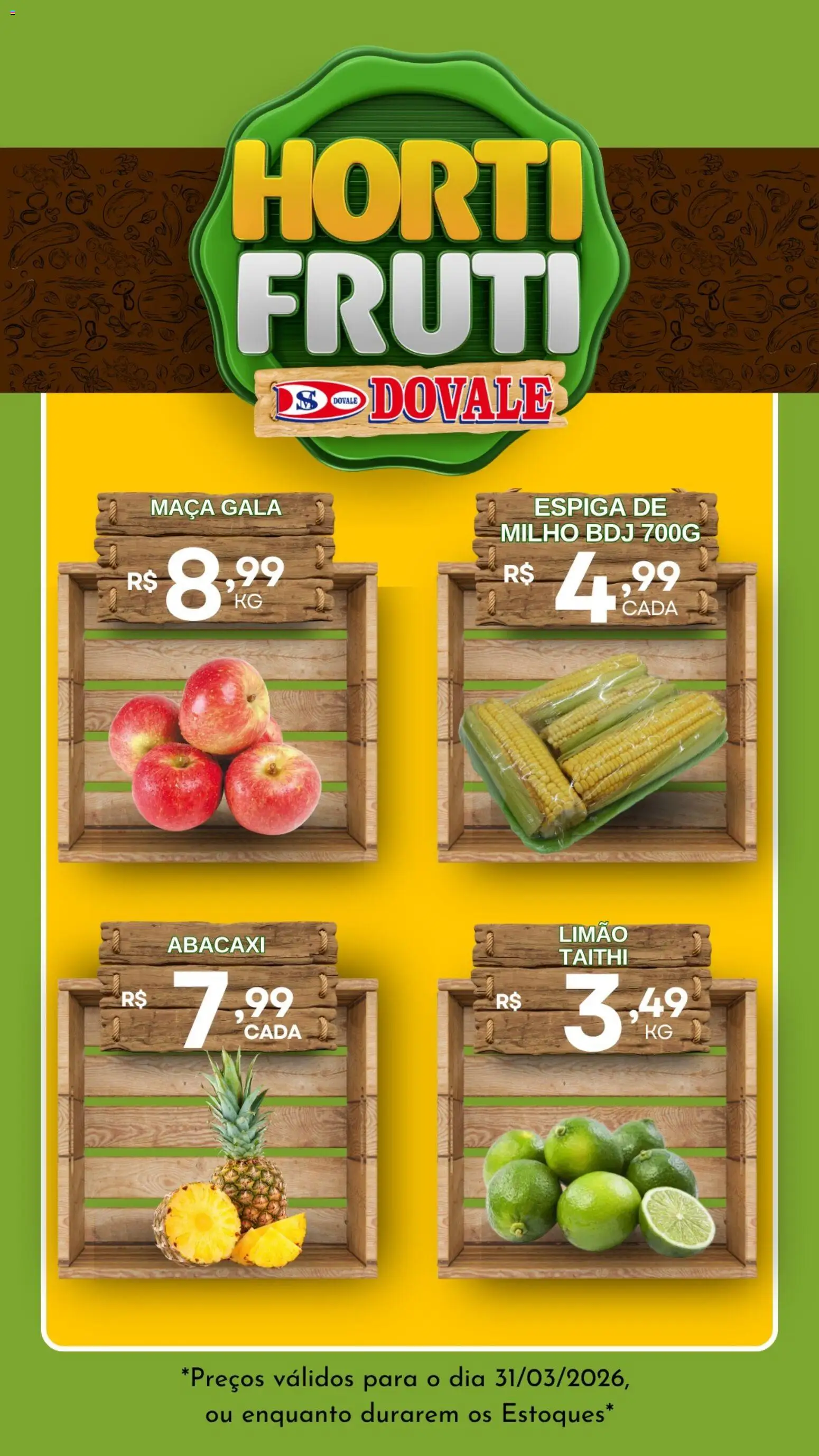 Dovale ofertas Hortifruti de 31/03/2026 ? Não perca as melhores promoções! | Brasil