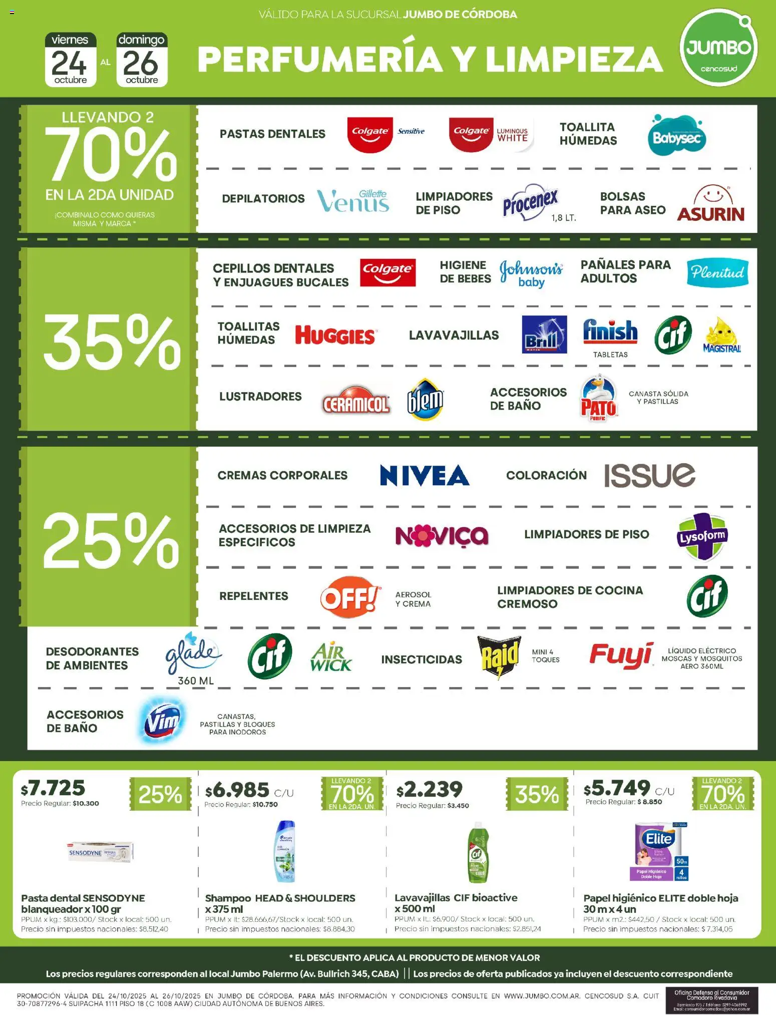 Jumbo - Ofertas | Córdoba │ válido desde el 24.10.2025 | Página: 6 | Productos: Papel higiénico, Cocina, Pañales, Crema