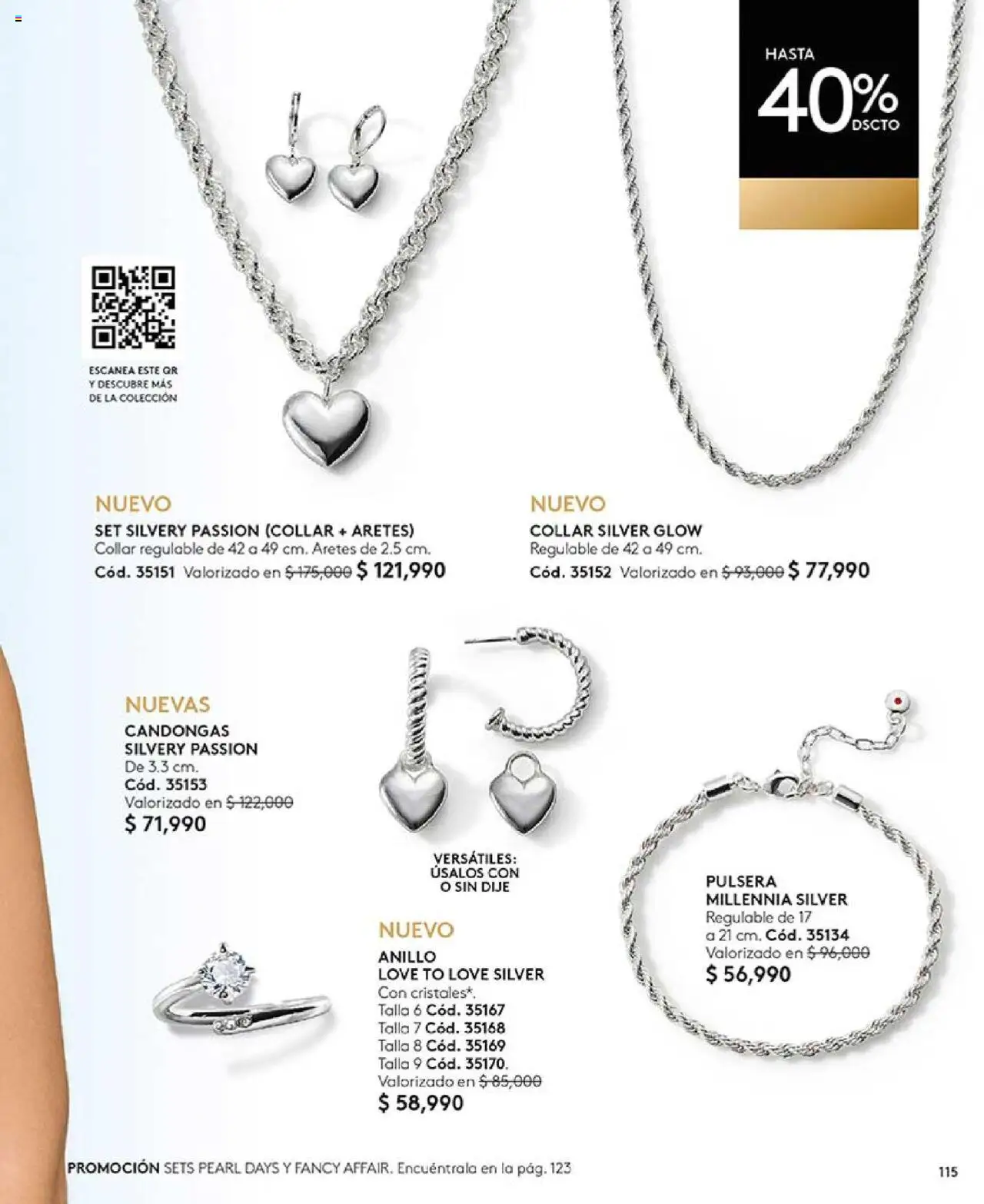 Ésika revista - valida desde el 05.09.2025 | Página: 115 | Productos: Anillo, Aretes, Collar, Dije
