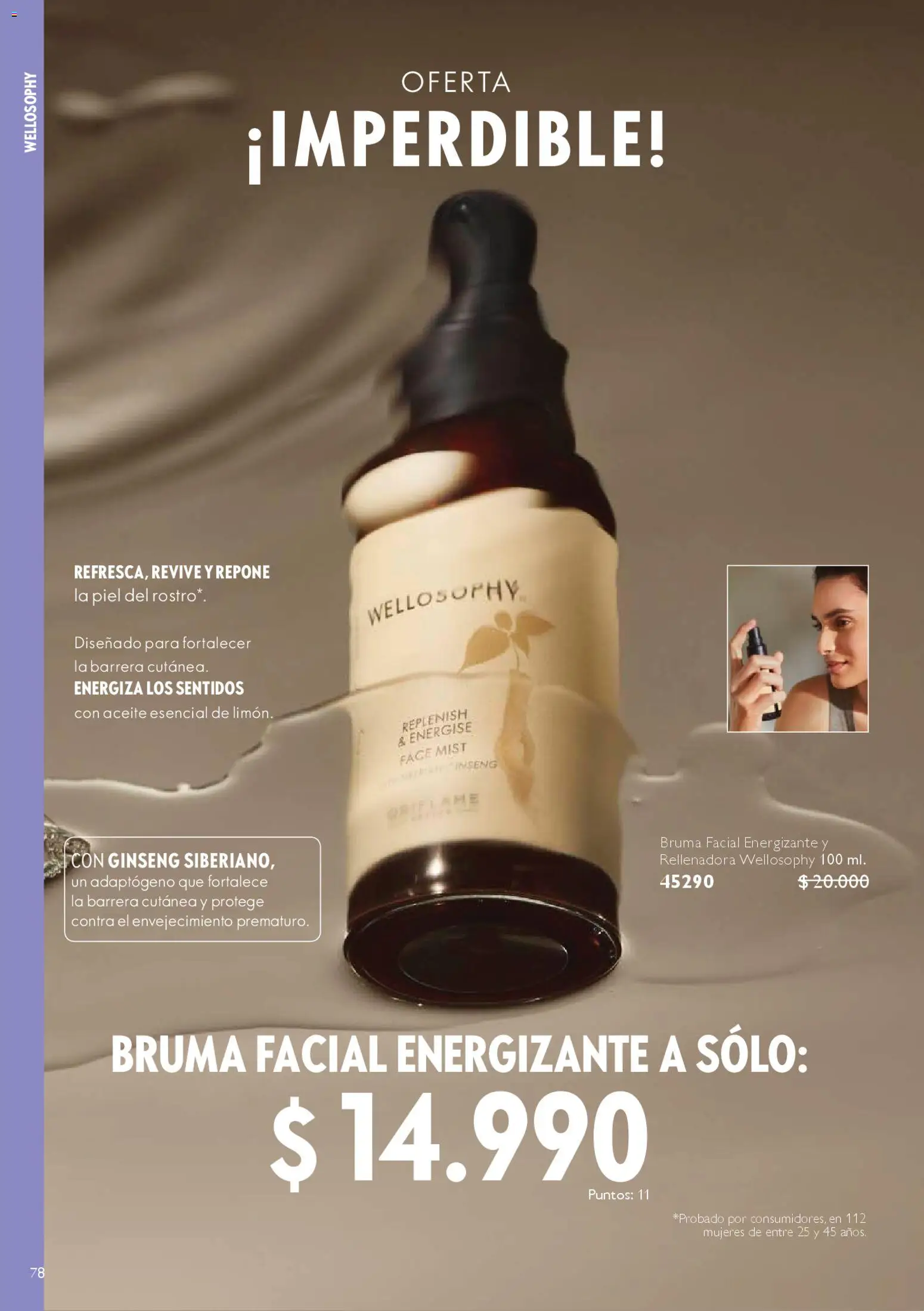 Oriflame catálogo │ válido desde el 14.02.2026 | Página: 78 | Productos: Bruma facial, Aceite