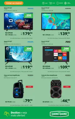 Lojas Quero-Quero Folheto - válido de 15.07.2025 | Página: 47 | Produtos: Smart TV 32, Tv, Áudio, USB