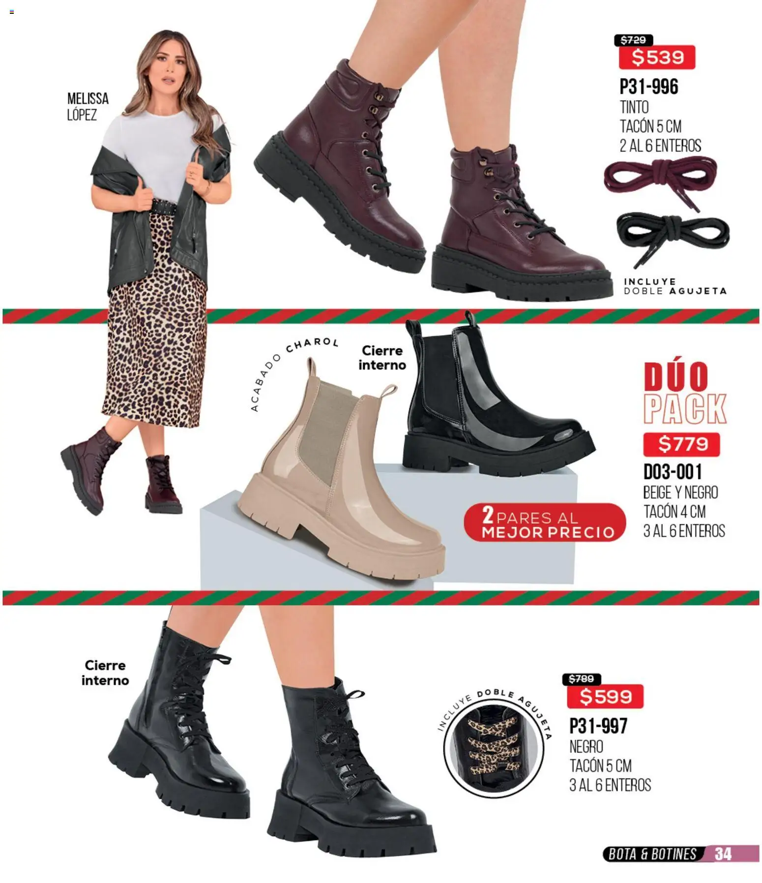 Nuevas ofertas de Cklass válidas en toda la República Mexicana desde el 30.11.2025. ¡Encuentra las mejores ofertas en Cklass catálogo Rebajas Navideñas Ropa! | Página: 292 | Productos: Botines