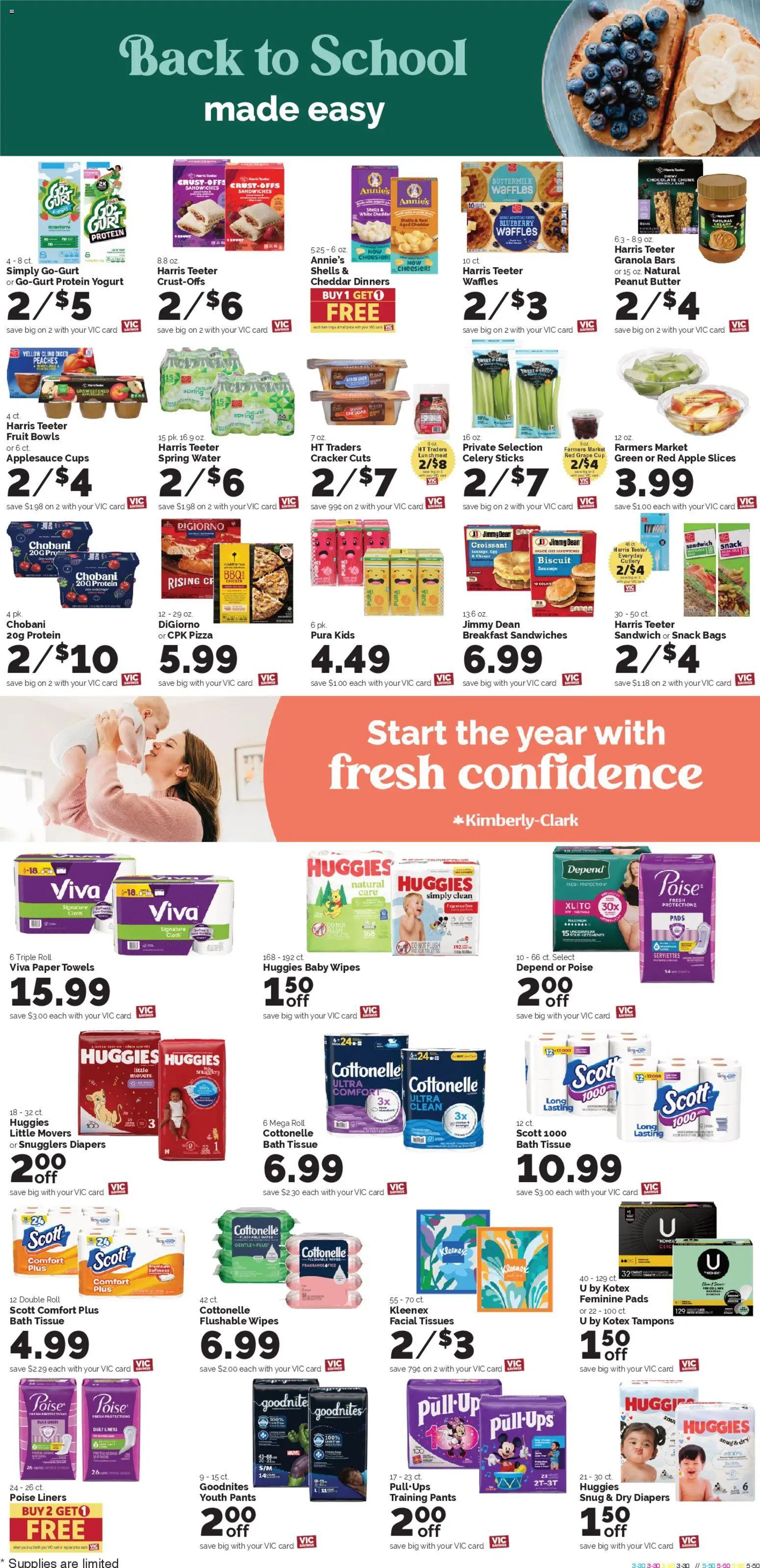 Harris Teeter Weekly Ad - NC - valid from 31.12.2025 | Page: 10 | Products: Cheese, Pants, Water, Sausage