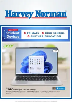 Harvey Norman  BYOD and Gaming laptop Deals preview  - valid from 26.02.2026