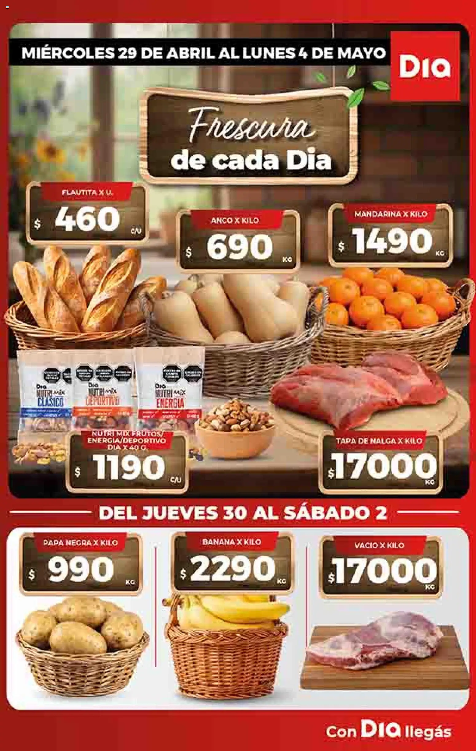 Supermercado DIA Ofertas │ válido desde el 29.04.2026 | Página: 5 | Productos: Banana, Papa