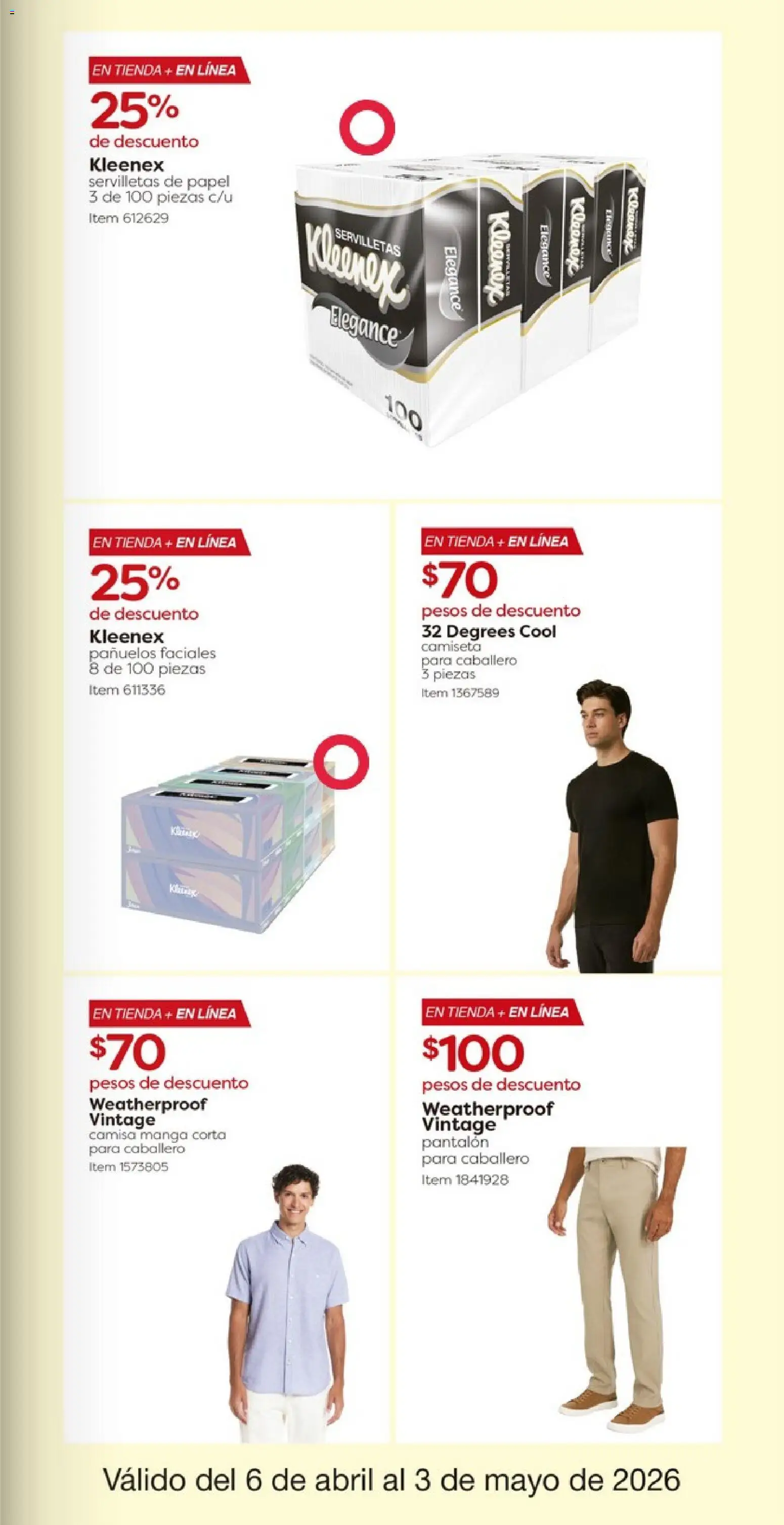 Nuevas ofertas de Costco válidas en toda la República Mexicana desde el 06.04.2026. ¡Encuentra las mejores ofertas en Costco catálogo! | Página: 11 | Productos: Camisa, Manga, Camiseta, Pants