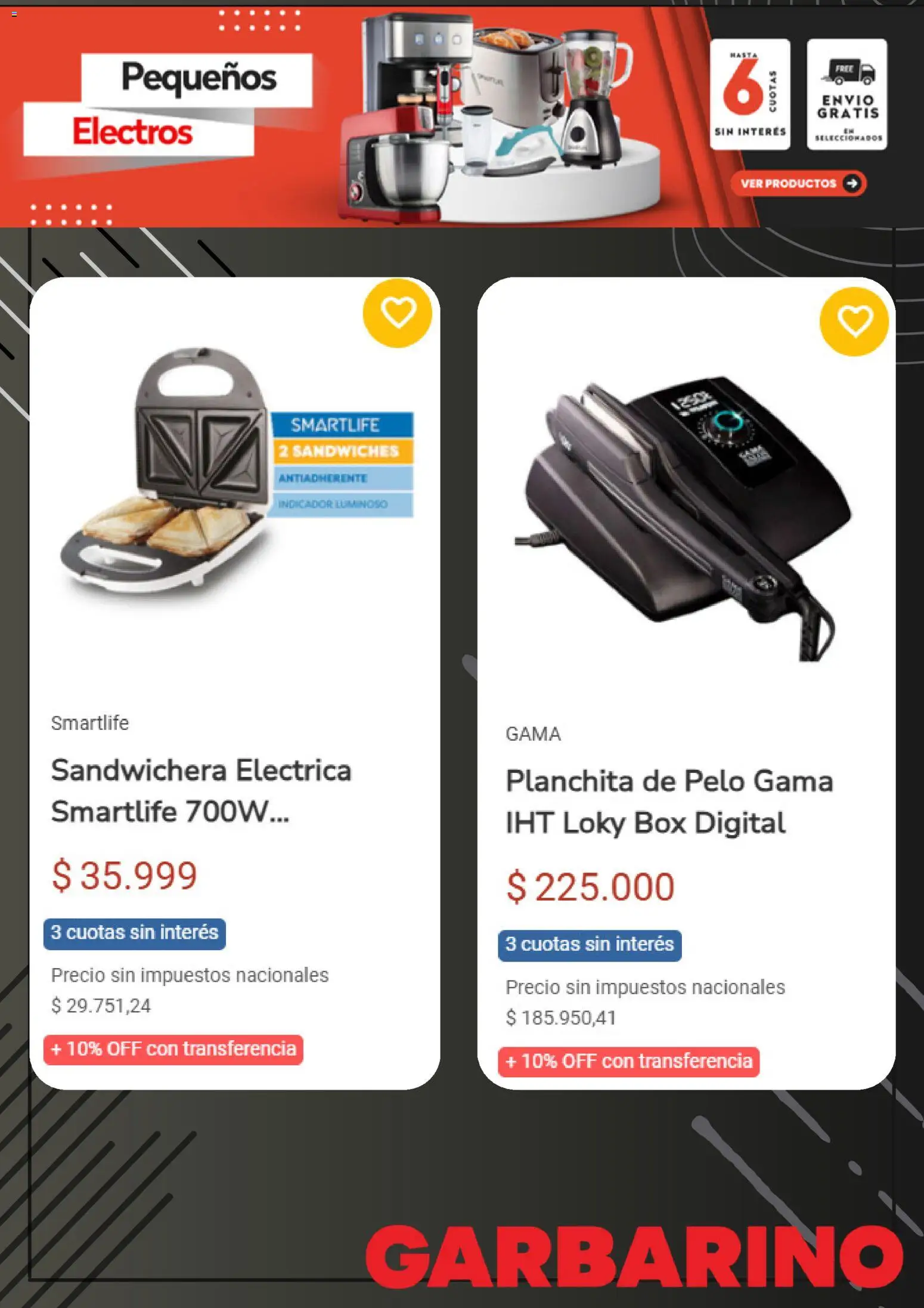 Garbarino catálogo │ válido desde el 20.01.2026 | Página: 5 | Productos: Sandwichera