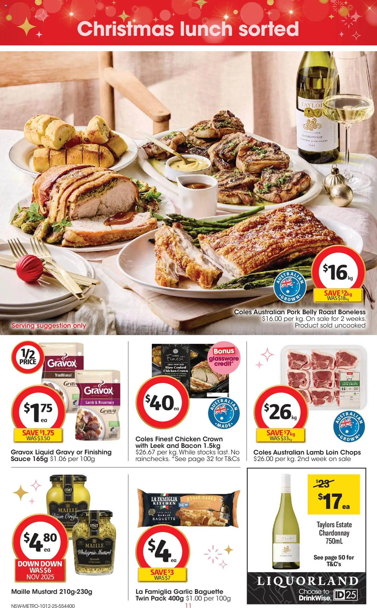 Coles catalogue - valid from 10.12.2025 | Page: 11 | Products: Bacon, Glassware, Pork, Mustard