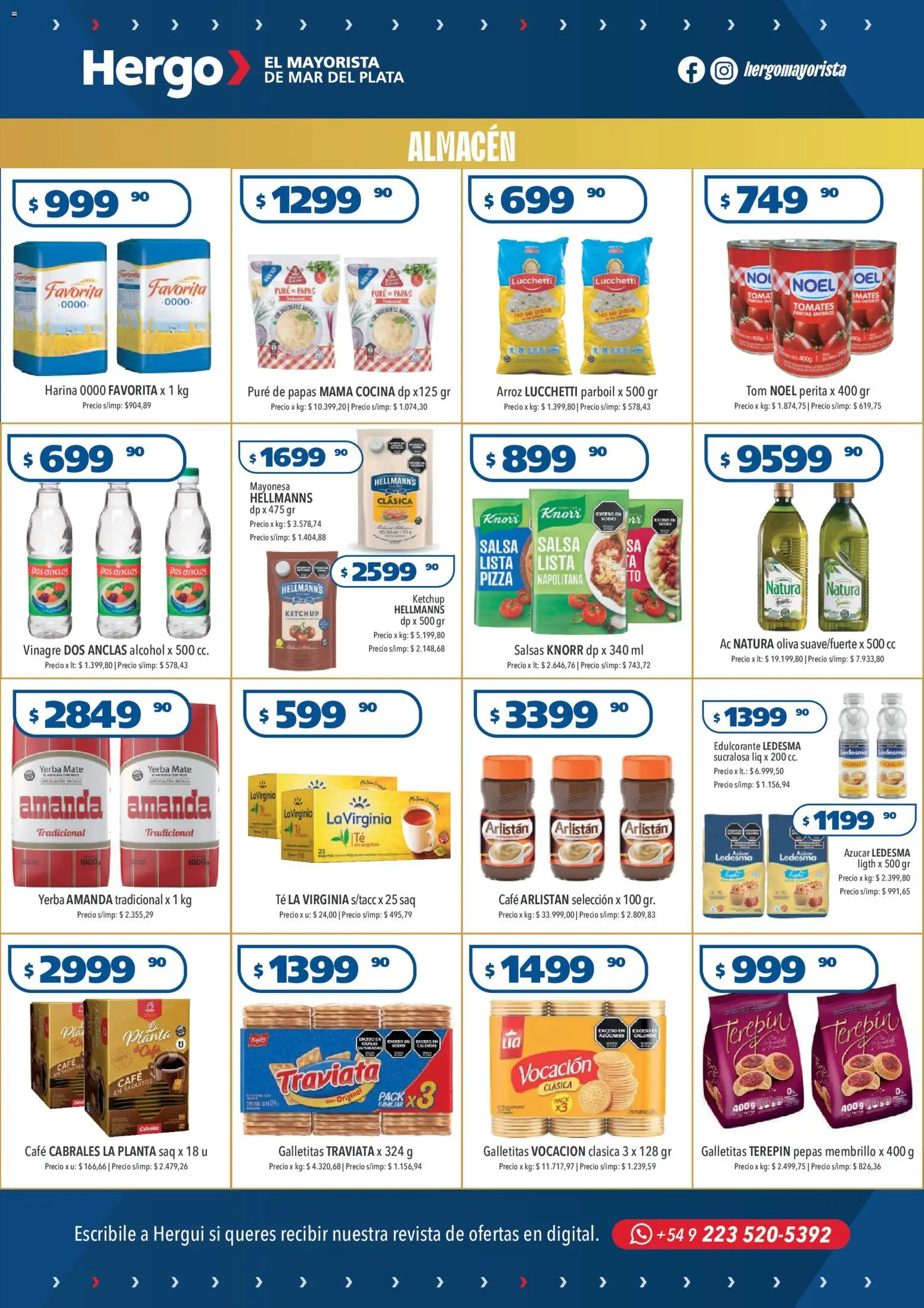 Hergo catálogo │ válido desde el 12.11.2025 | Página: 2 | Productos: Galletitas, Harina, Oliva, Pizza