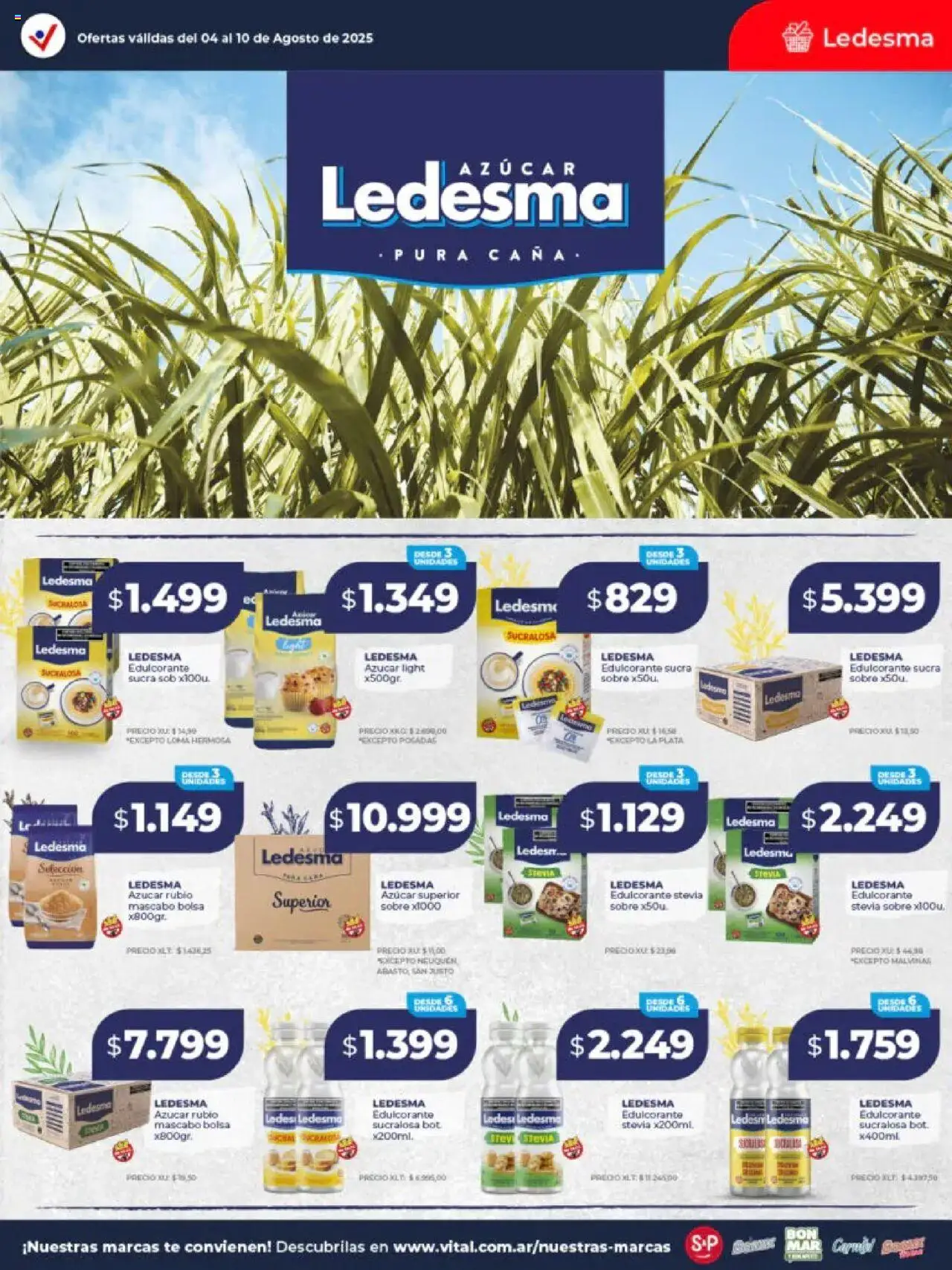 Vital - Ofertas │ válido desde el 04.08.2025 | Página: 20 | Productos: Bolsa, Sobre, Azucar, Té