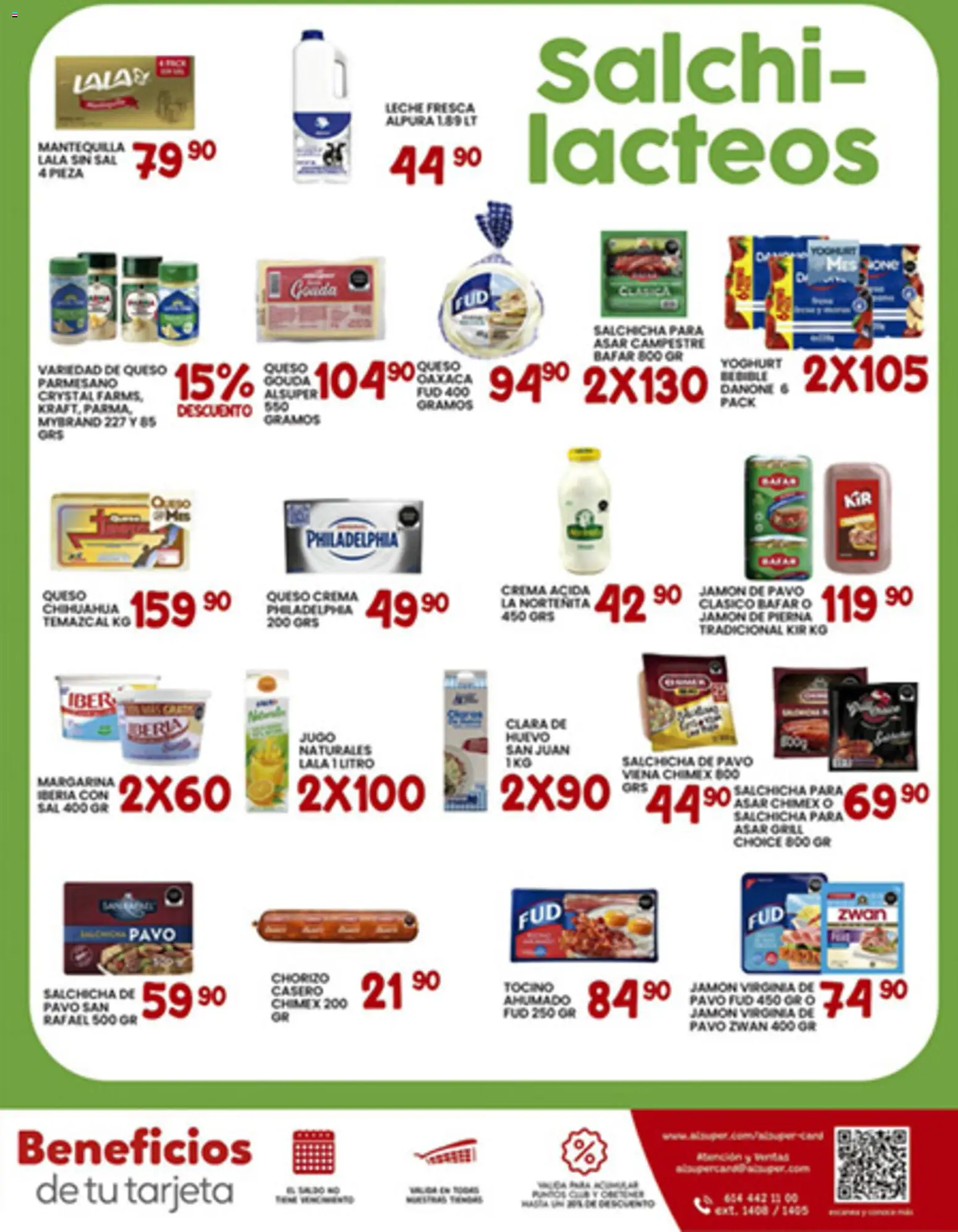 Nuevas ofertas de Alsuper válidas en toda la República Mexicana desde el 02.01.2026. ¡Encuentra las mejores ofertas en Alsuper folleto Saltillo! | Página: 7 | Productos: Tocino, Sal, Queso crema, Margarina