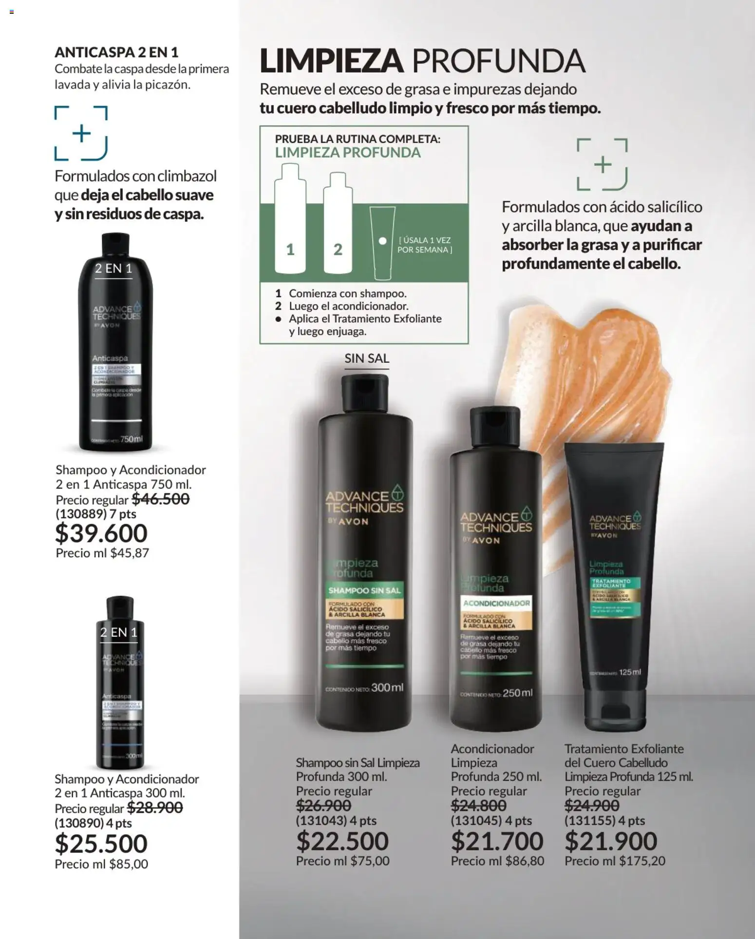 Avon revista - valida desde el 02.01.2026 | Página: 148 | Productos: Sal, Shampoo, Acondicionador