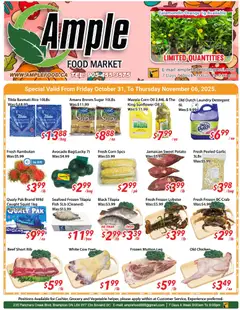 Preview of Ample Food Market weekly flyer / circulaire from shop Ample Food Market valid from 31.10.2025