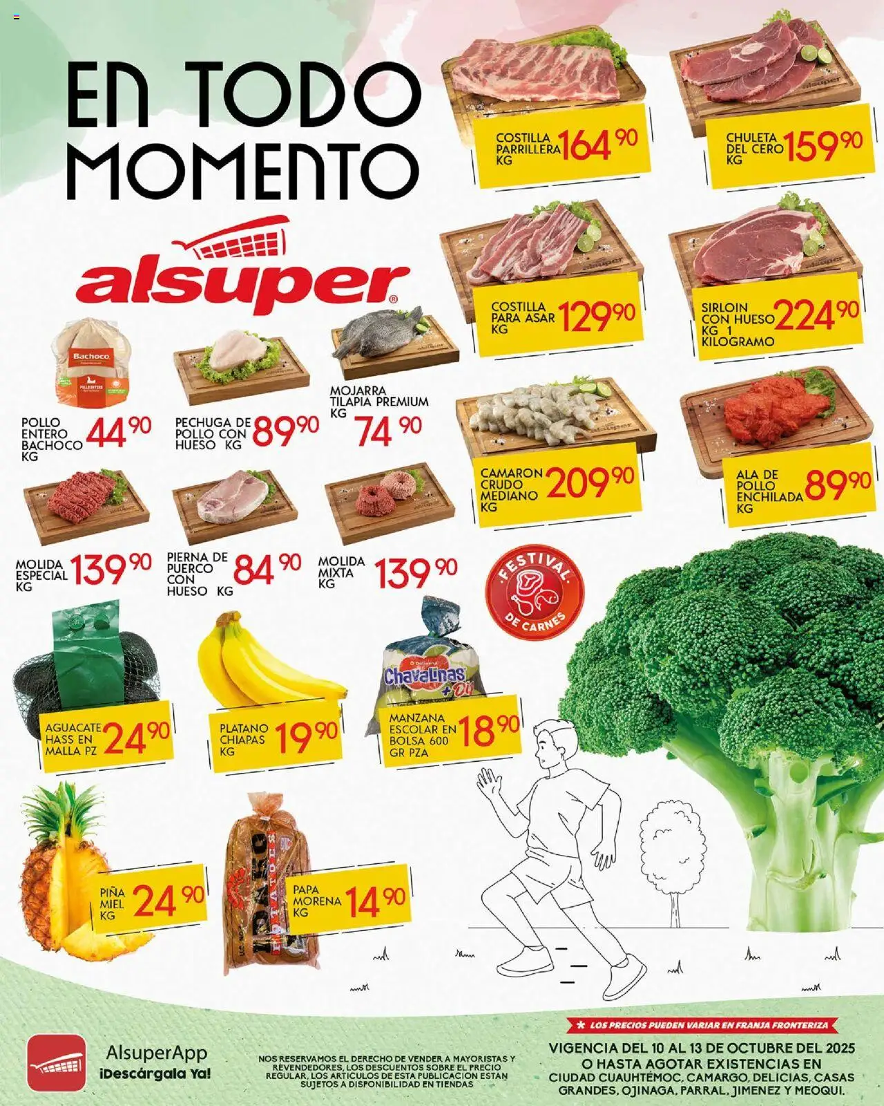 Nuevas ofertas de Alsuper válidas en toda la República Mexicana desde el 10.10.2025. ¡Encuentra las mejores ofertas en Alsuper - Folleto Chihuauha Estado! | Página: 1 | Productos: Papa, Bolsa, Aguacate, Piña