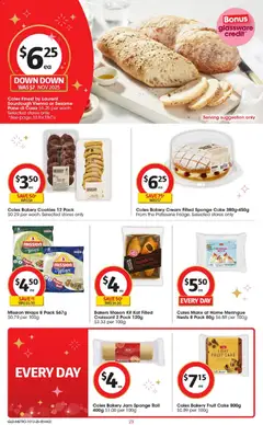 Preview of Coles Catalogue QLD North - valid from 10.12.2025 | Page: 24 | Products: Glassware, Cream, Sponge, Bakery