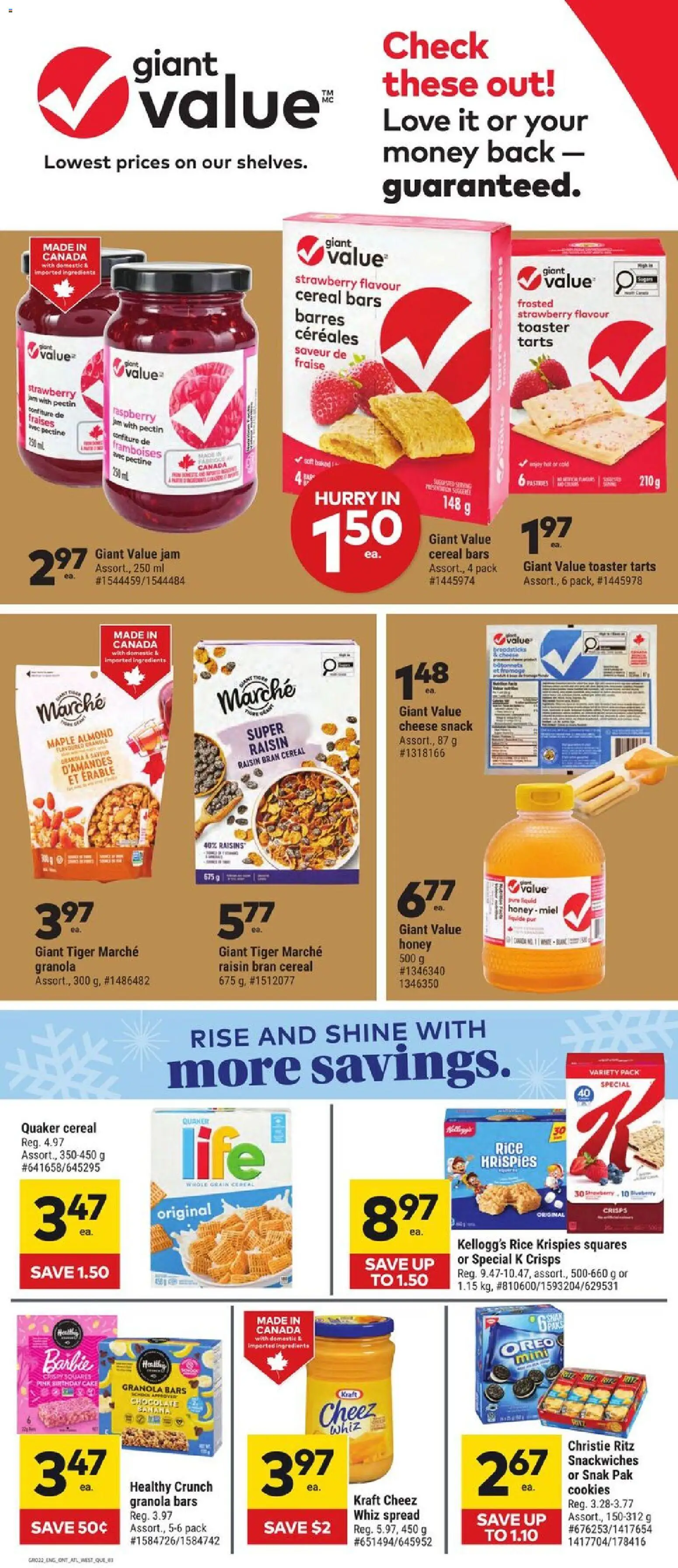 Giant Tiger flyer valid from 31.12.2025 | Page: 3 | Products: Hat, Cookies, Toaster, Cheese