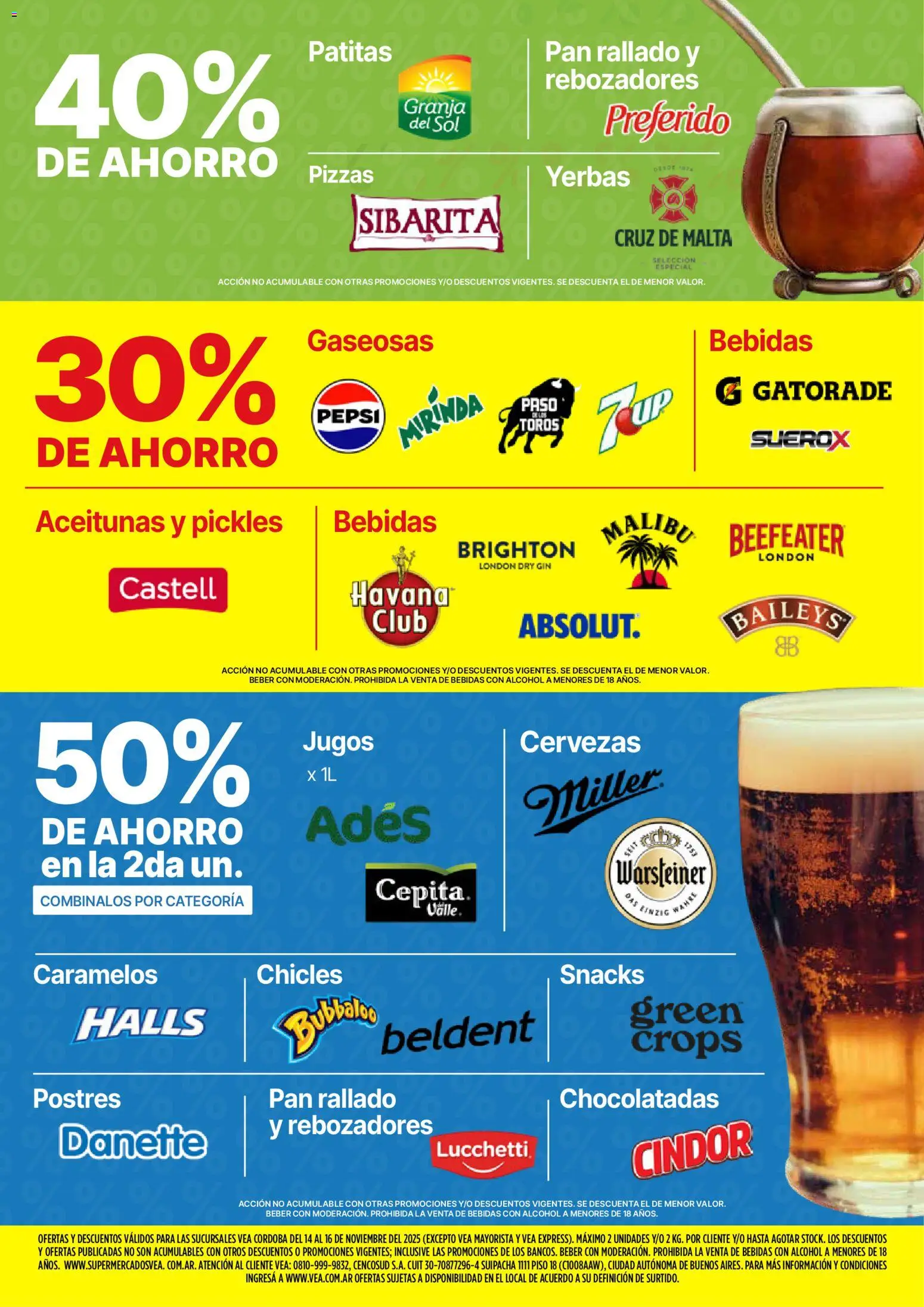 Vea - Ofertas fin de semana  │ válido desde el 14.11.2025 | Página: 5 | Productos: Chicles, Gin, Pan, Pan rallado