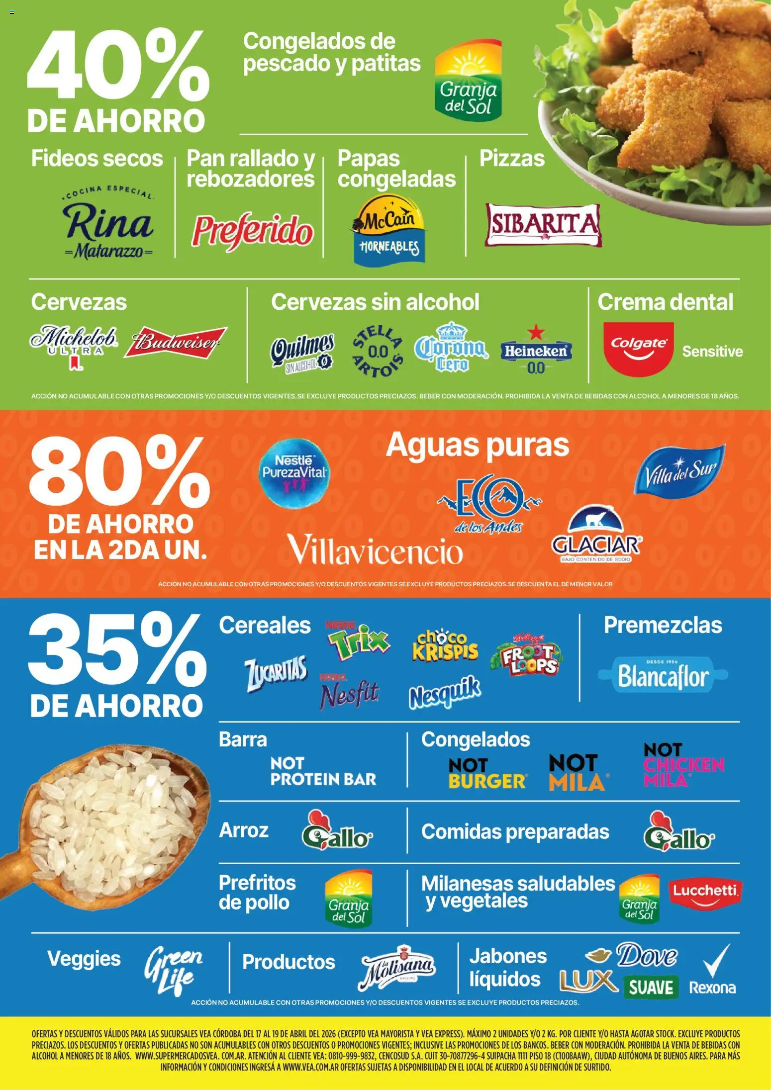 Vea - Ofertas fin de semana | Córdoba │ válido desde el 17.04.2026 | Página: 8 | Productos: Cocina, Pollo, Fideos, Pan rallado