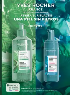 Vista previa de Yves Rocher campaña 4 2026, nuevo folleto de la tienda, válido en México a partir del 03.03.2026