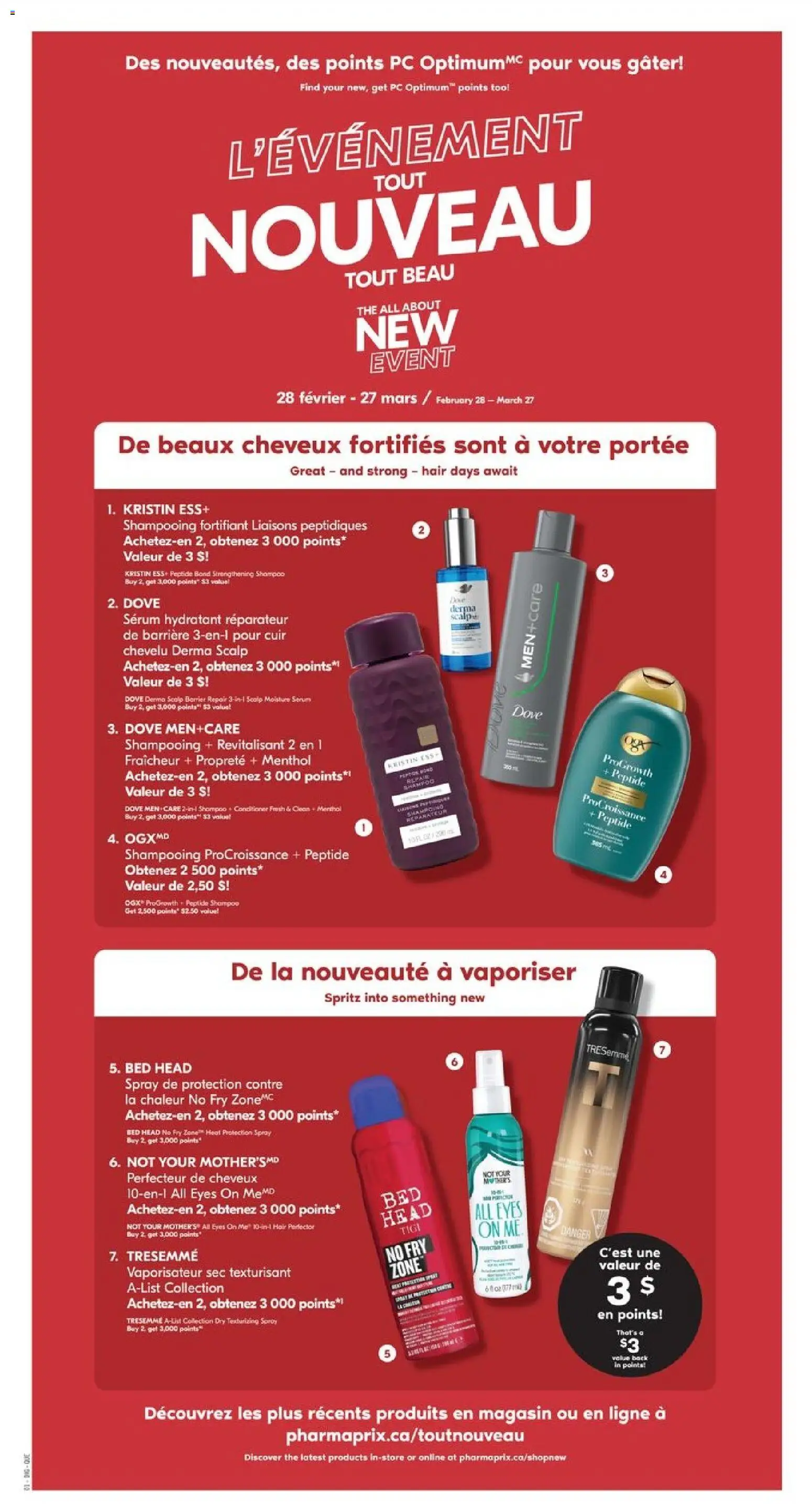 Pharmaprix flyer valid from 06.03.2026 | Page: 14 | Products: PC, Shampoo, Conditioner, Bed