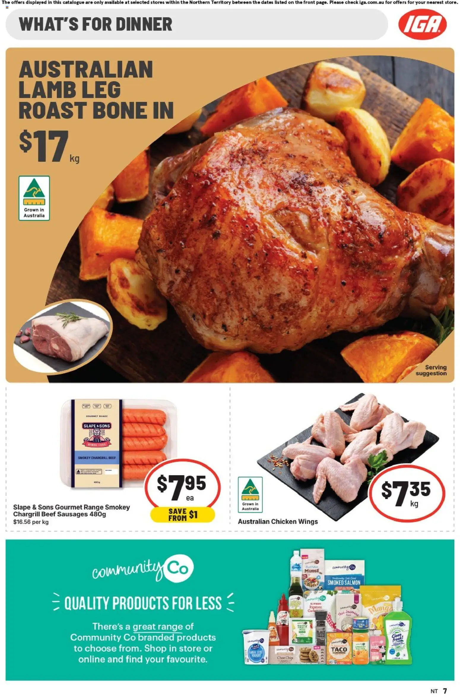 IGA catalogue - valid from 04.03.2026 | Page: 7 | Products: Chicken, Cream, Biscuits, Bag