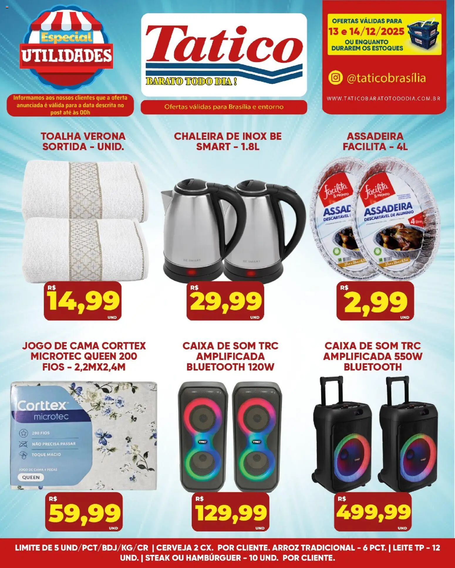 Tatico Folheto - válido de 15.12.2025 | Página: 30 | Produtos: Jogo de cama, Cama, Cerveja, Arroz