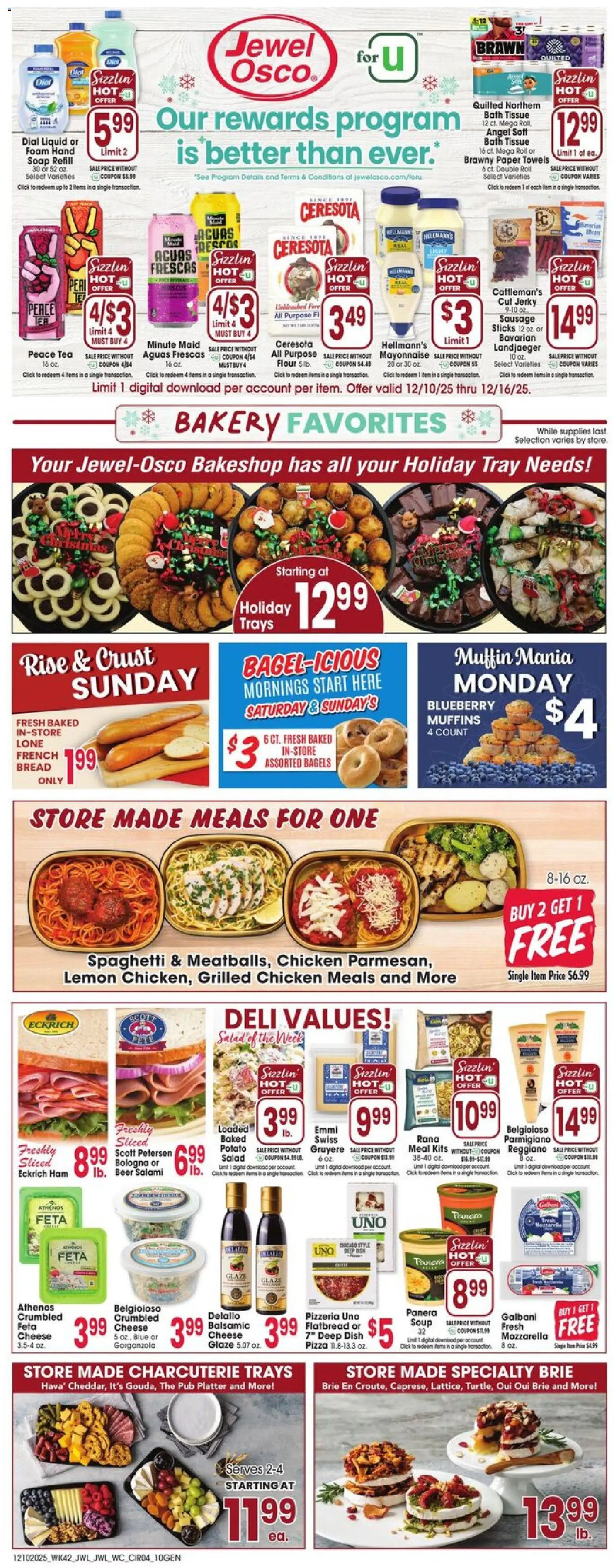 Jewel Osco Weekly Ad - IL - valid from 10.12.2025 | Page: 4 | Products: Soap, Salad, Lemon, Sausage
