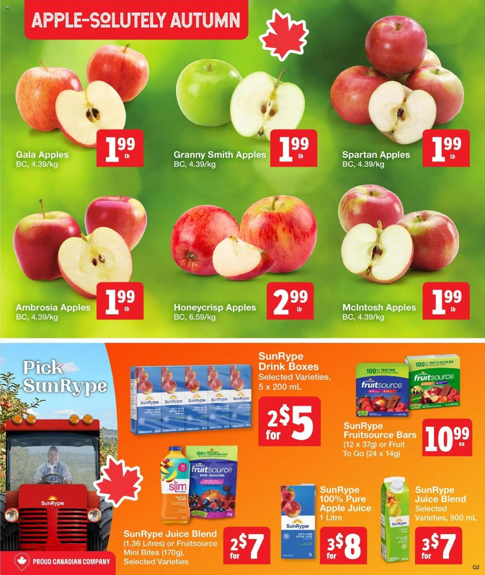 Quality Foods flyer valid from 30.10.2025 | Page: 3 | Products: Juice, Apples