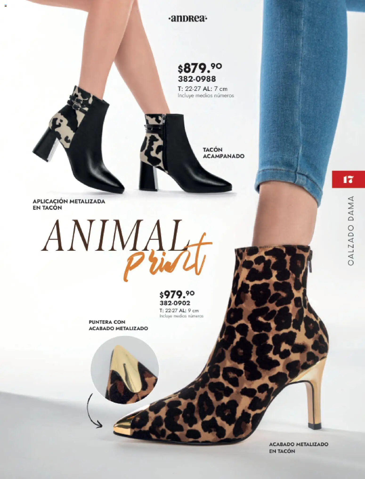 Nuevas ofertas de Andrea válidas en toda la República Mexicana desde el 16.11.2025. ¡Encuentra las mejores ofertas en Andrea catálogo Botas y botines! | Página: 17