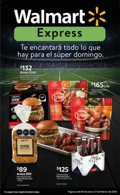 Vista previa de Walmart Express folleto Ofertas, nuevo folleto de la tienda, válido en México a partir del 30.01.2026