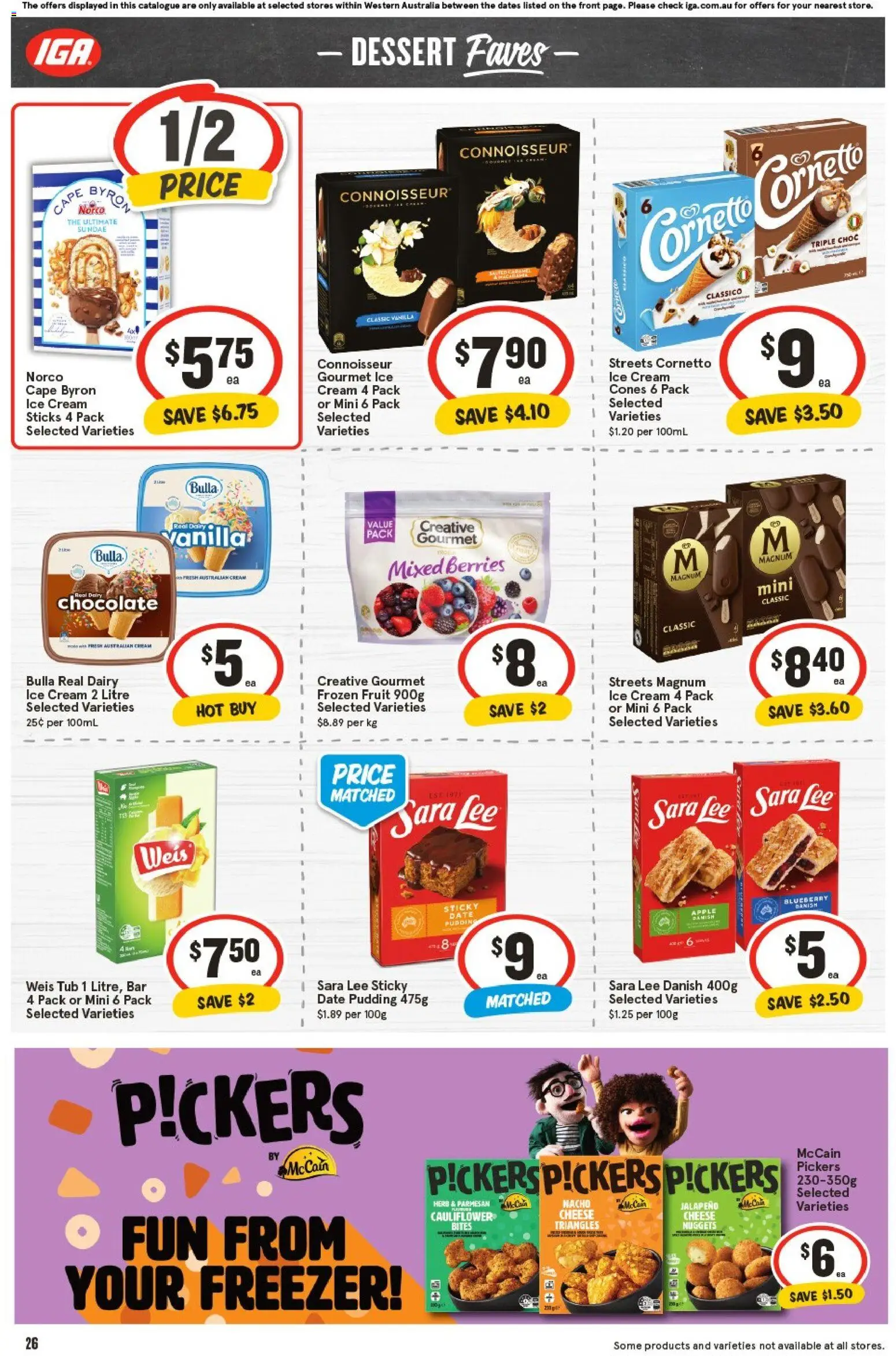 IGA catalogue - valid from 05.11.2025 | Page: 26 | Products: Cheese, Cream, Ice cream, Cauliflower