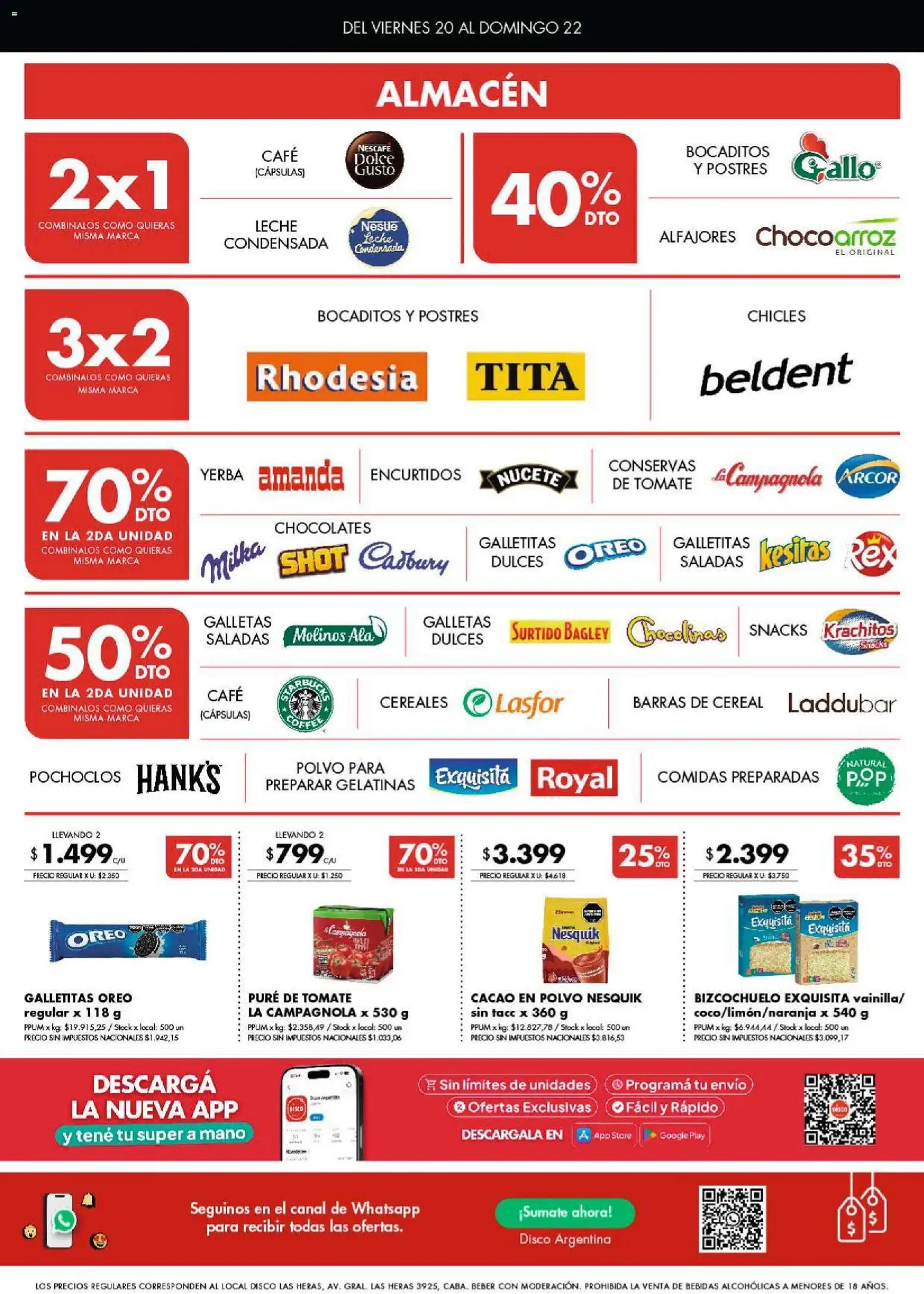 Disco ofertas │ válido desde el 20.03.2026 | Página: 2 | Productos: Yerba, Leche, Pure de Tomate, Galletas