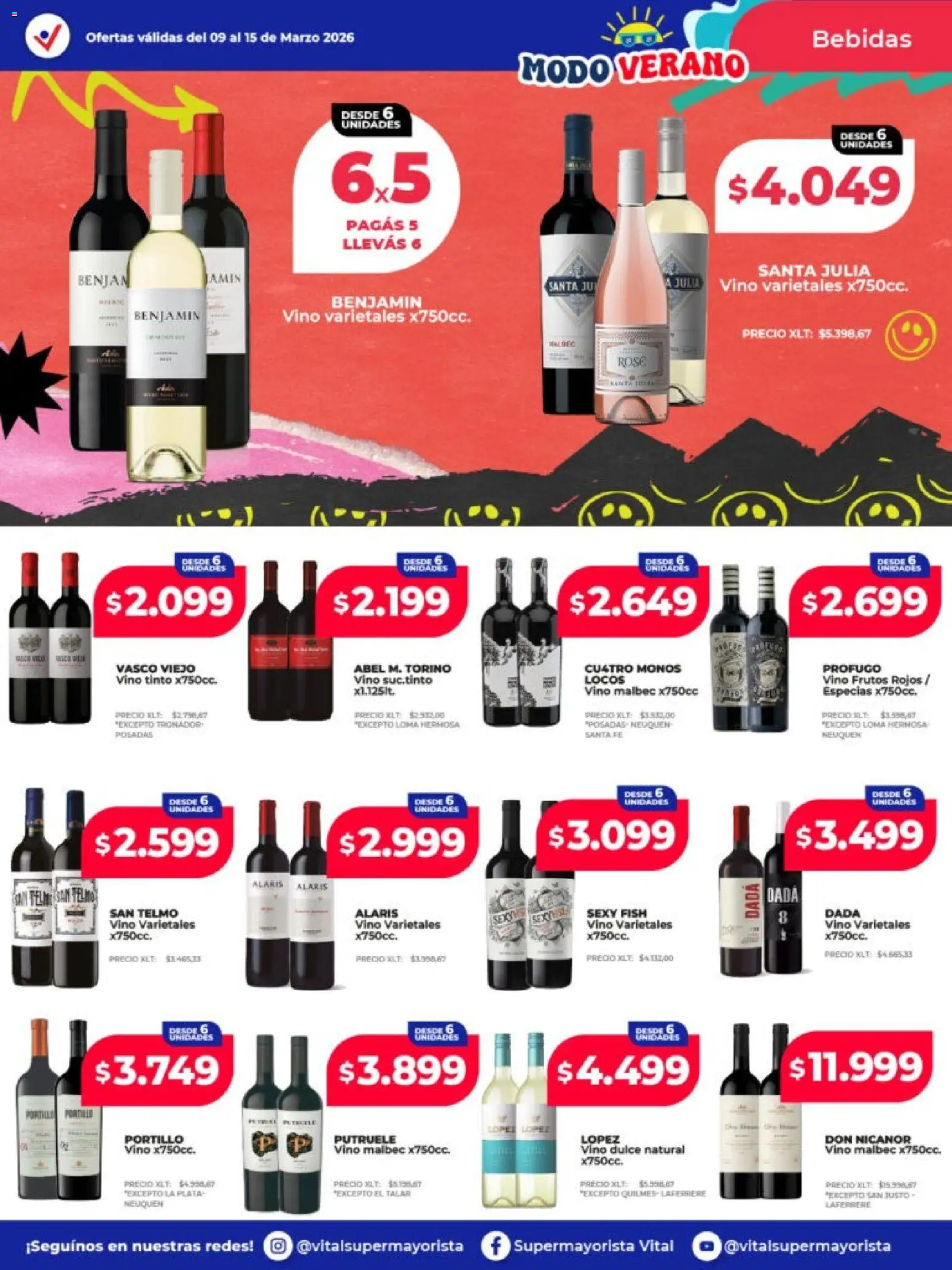 Vital - Ofertas - Posadas │ válido desde el 09.03.2026 | Página: 16 | Productos: Vino