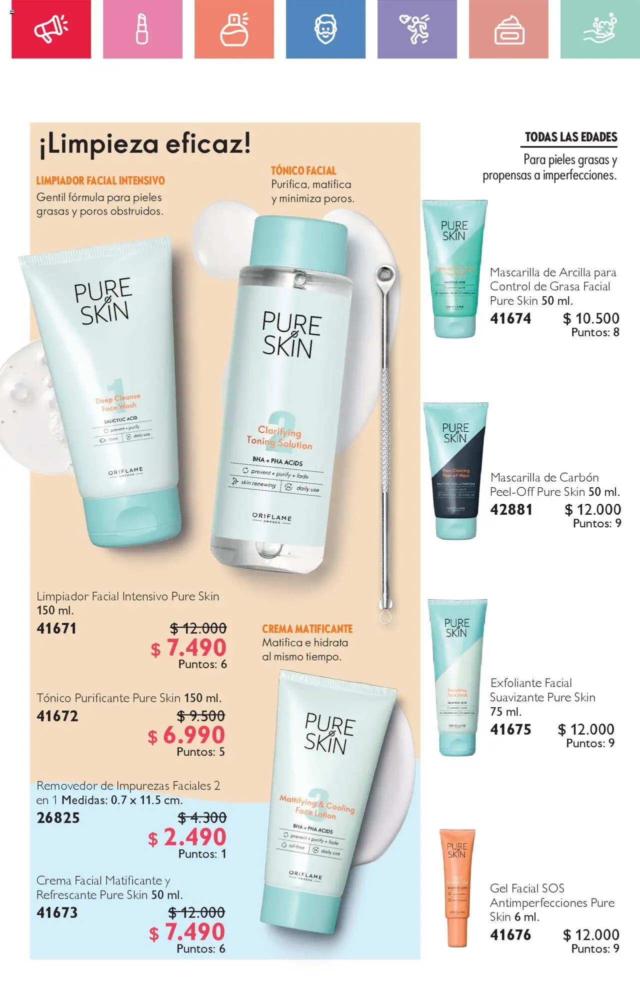 Oriflame catálogo │ válido desde el 23.08.2025 | Página: 74 | Productos: Exfoliante facial, Suavizante, Limpiador, Mascarilla