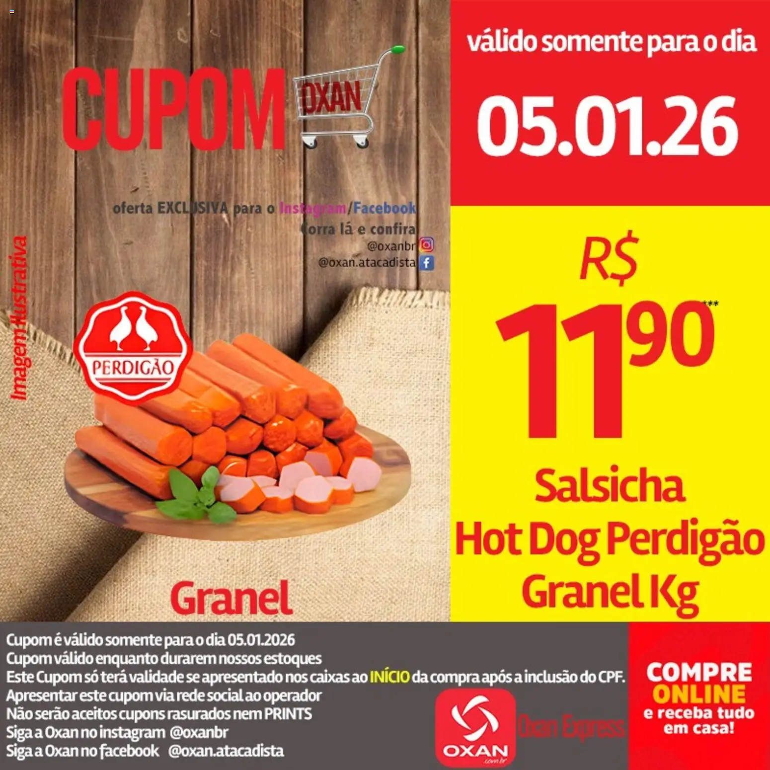Oxan Atacadista Folheto - válido de 05.01.2026 | Página: 7 | Produtos: Salsicha