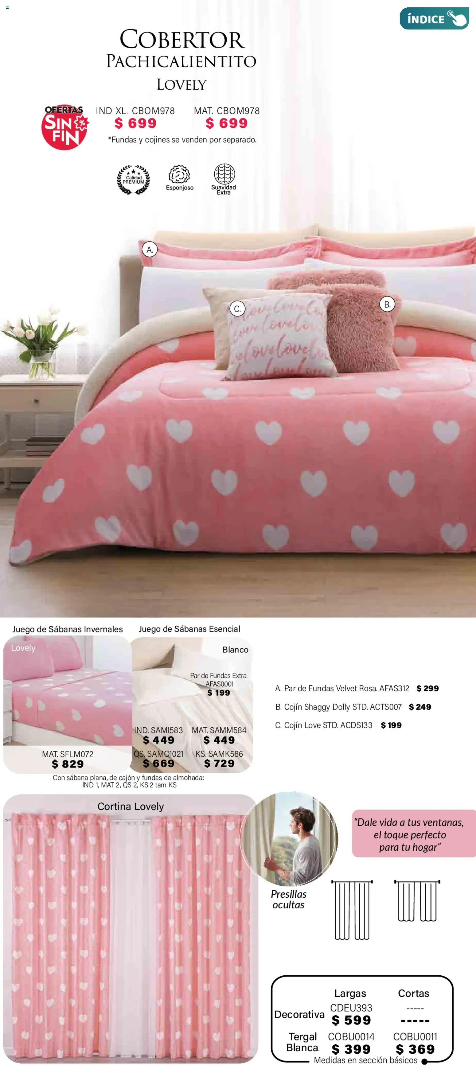 Nuevas ofertas de Colchas Concord válidas en toda la República Mexicana desde el 01.11.2025. ¡Encuentra las mejores ofertas en Colchas Concord Buen Fin! | Página: 284 | Productos: Cobertor, Juego, Almohada, Sabanas