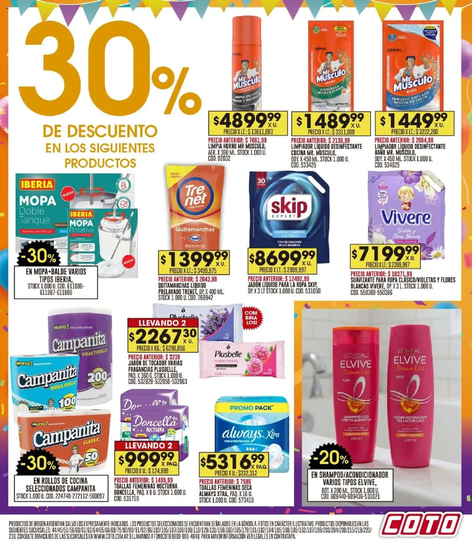 Coto - Ofertas │ válido desde el 27.10.2025 | Página: 17 | Productos: Desinfectante, Cocina, Acondicionador, Quitamanchas