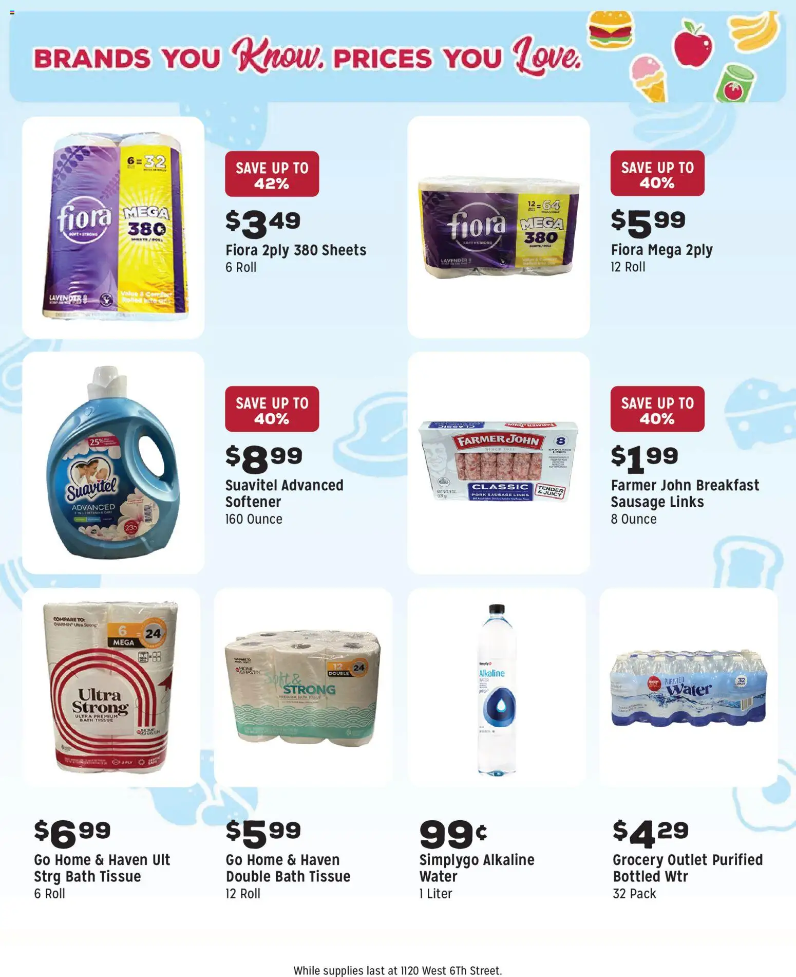 Grocery Outlet Weekly Ad - CA - valid from 05.11.2025 | Page: 12 | Products: Bath, Pork, Water, Sausage