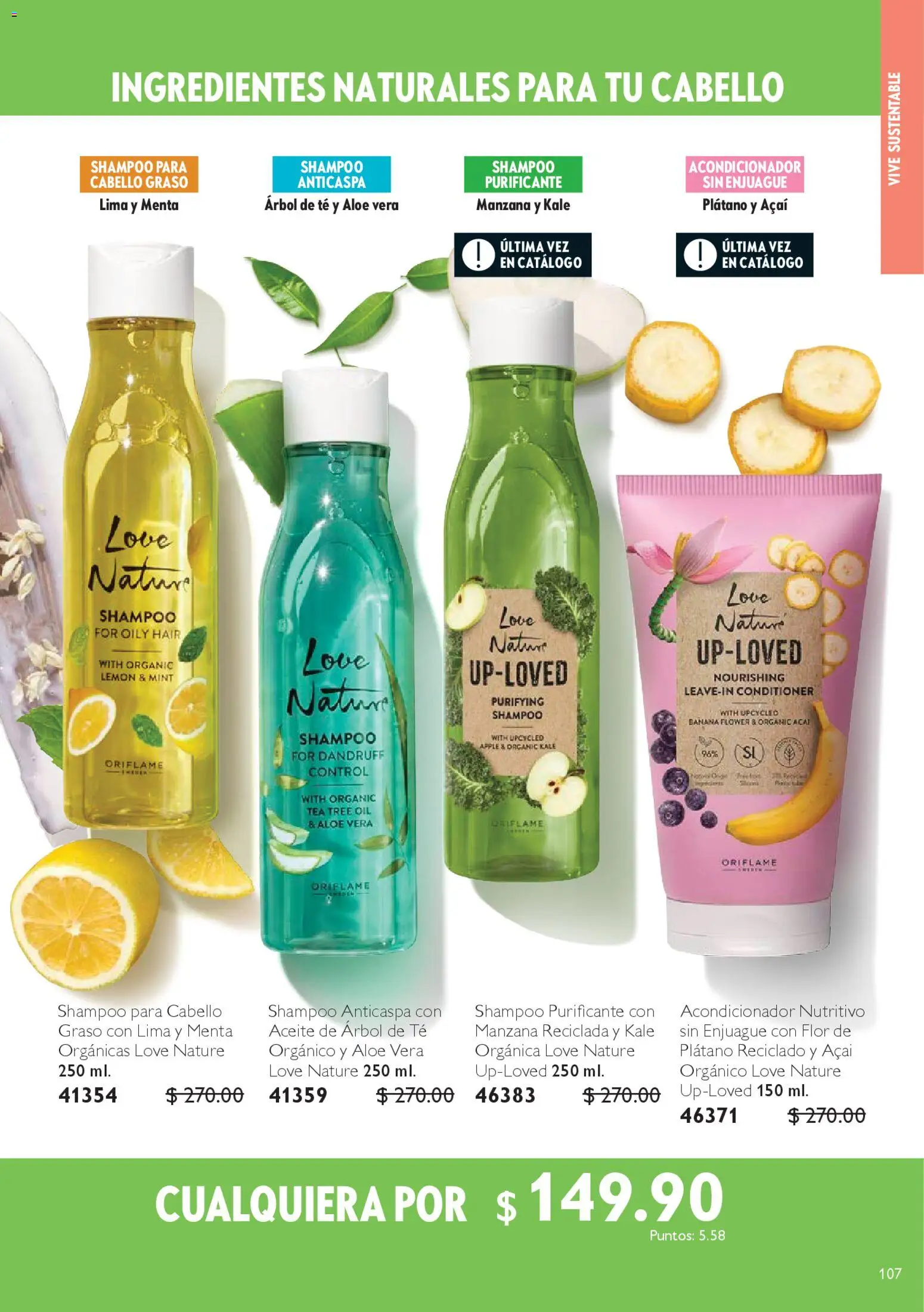 Nuevas ofertas de Oriflame válidas en toda la República Mexicana desde el 25.10.2025. ¡Encuentra las mejores ofertas en Oriflame Buen Fin! | Página: 107 | Productos: Plátano, Manzana, Aceite, Acondicionador