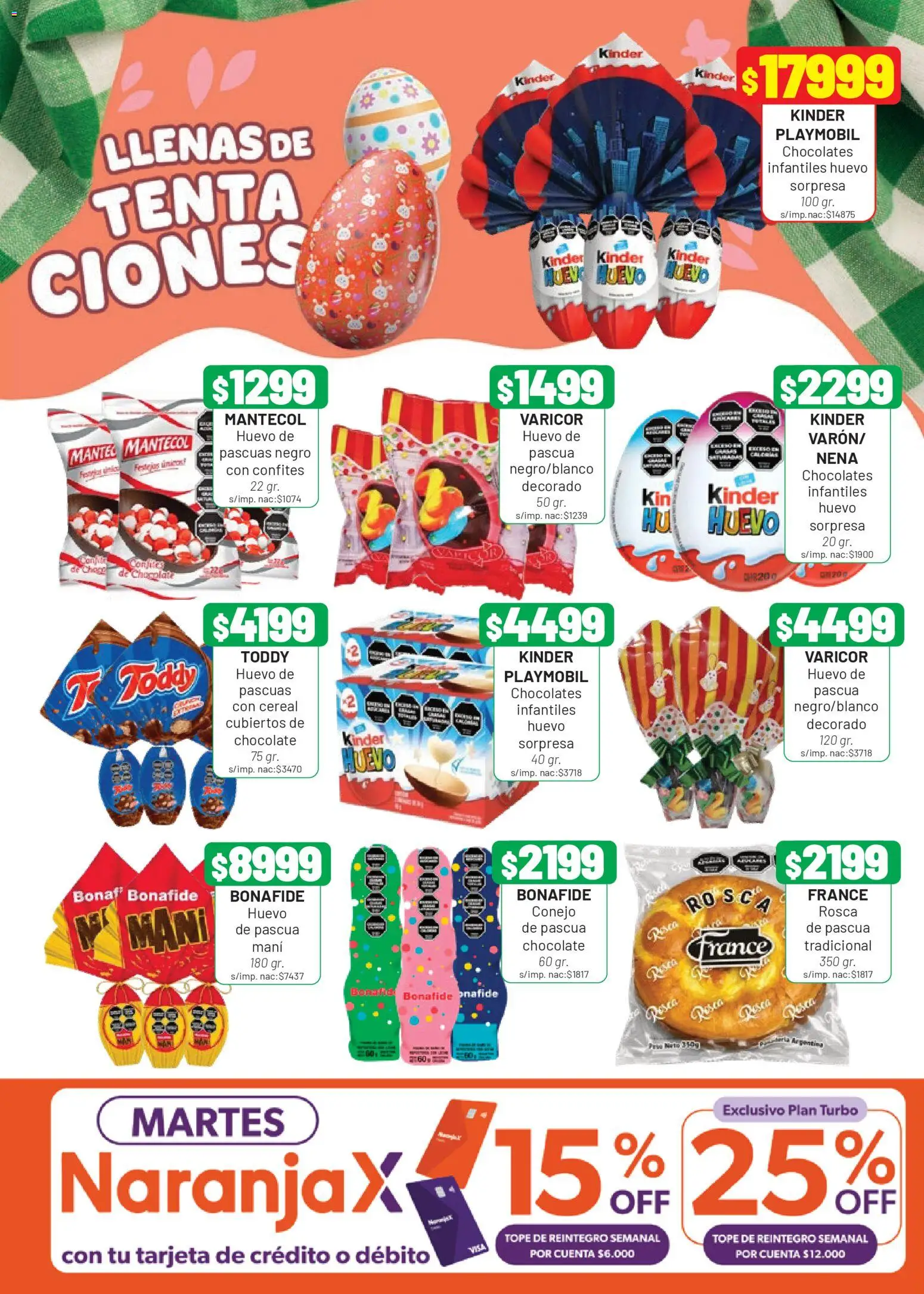 Almacor catálogo │ válido desde el 26.03.2026 | Página: 5 | Productos: Mantel, Mani, Huevo, Chocolate