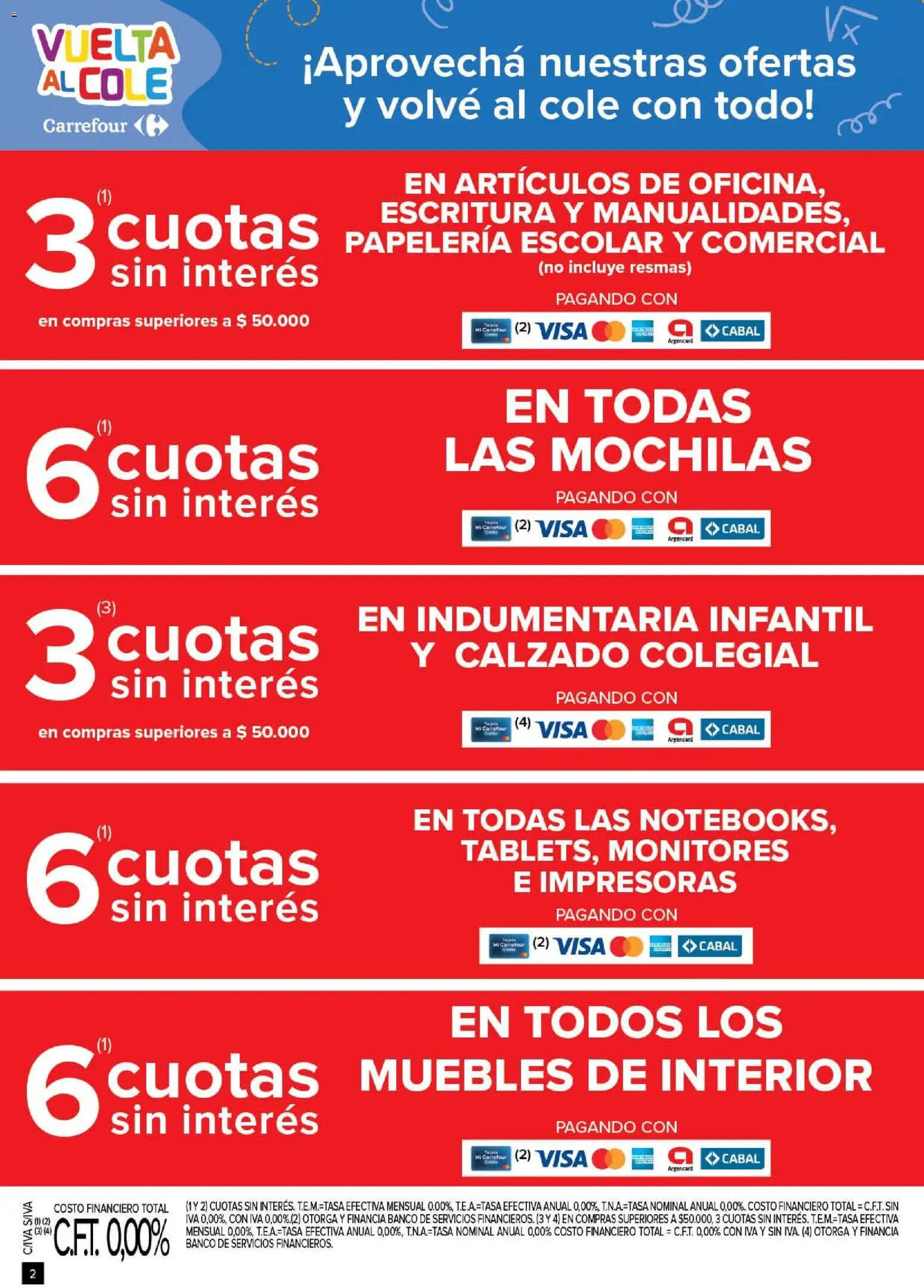 Carrefour - Vuelta al Cole  │ válido desde el 10.02.2026 | Página: 2 | Productos: Banco