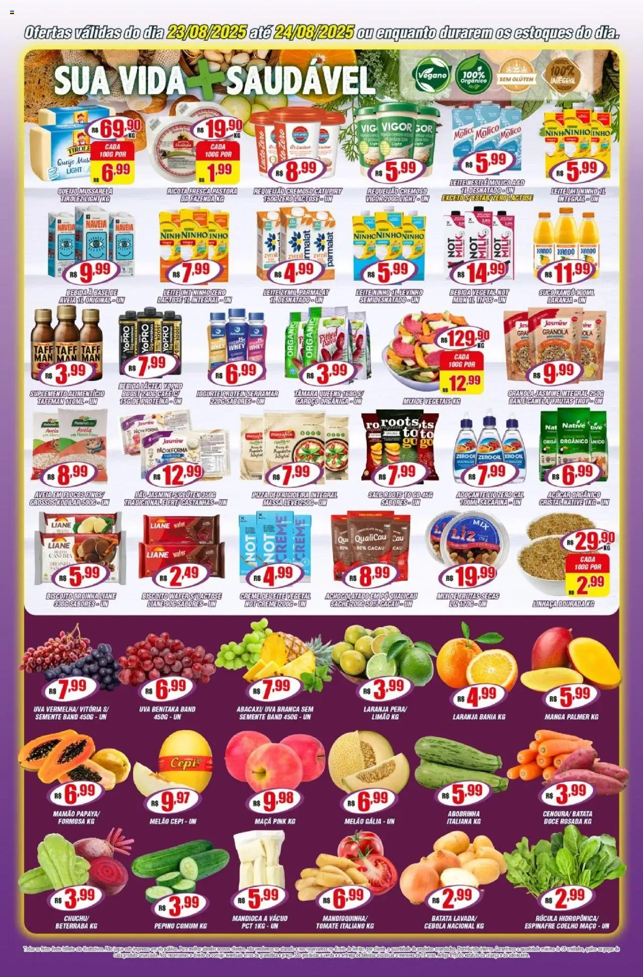 Violeta Supermercados Folheto - válido de 23.08.2025 | Página: 4 | Produtos: Cebola, Biscoito, Bebida, Batata