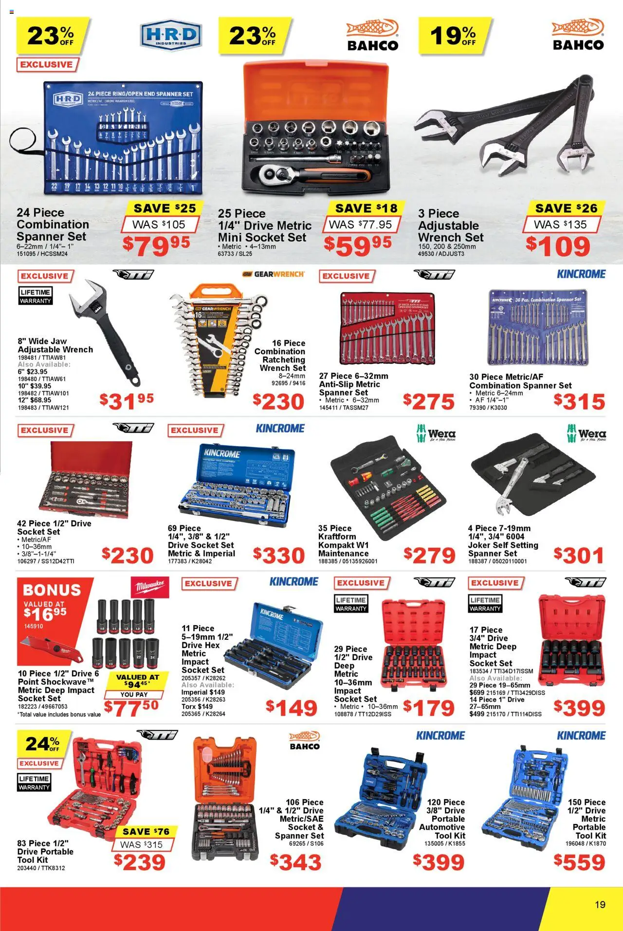 Total Tools catalogue - valid from 19.08.2025 | Page: 19 | Products: Socket, Portable
