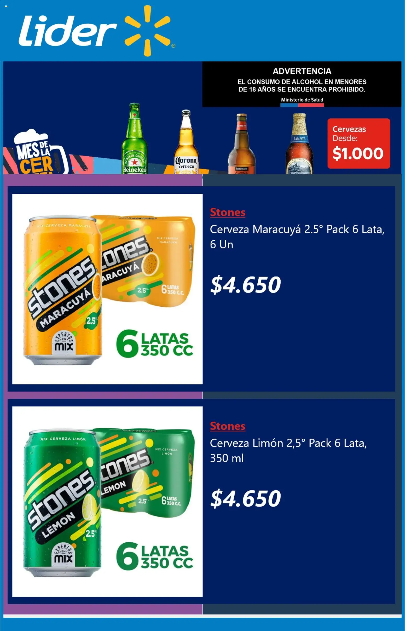 Lider ofertas  │ válido desde el 04.11.2025 | Página: 3 | Productos: Limón, Cerveza