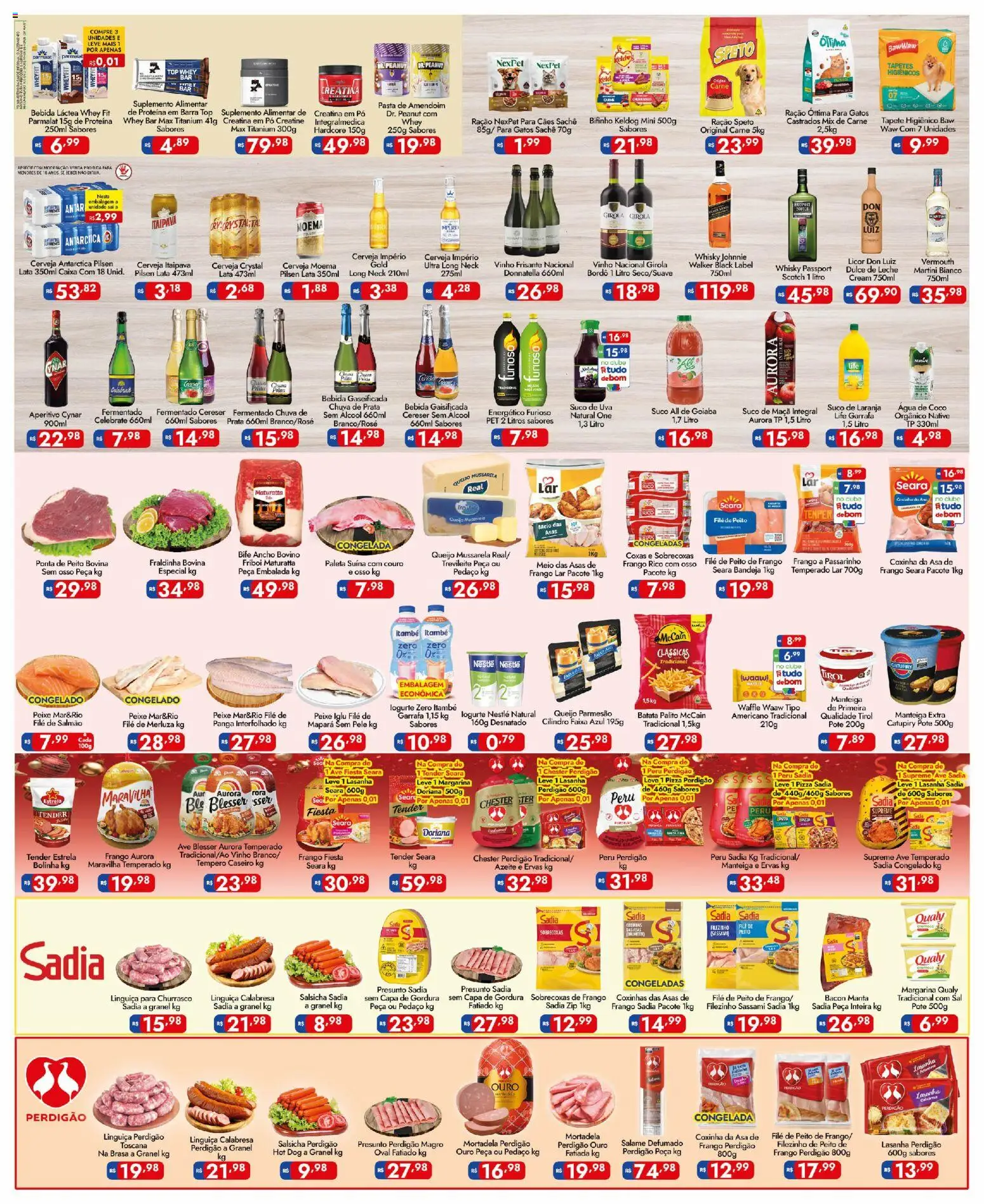 Supermercados Rondon Folheto - válido de 12.12.2025 | Página: 2 | Produtos: Salmão, Energético, Peixe, Pasta de amendoim