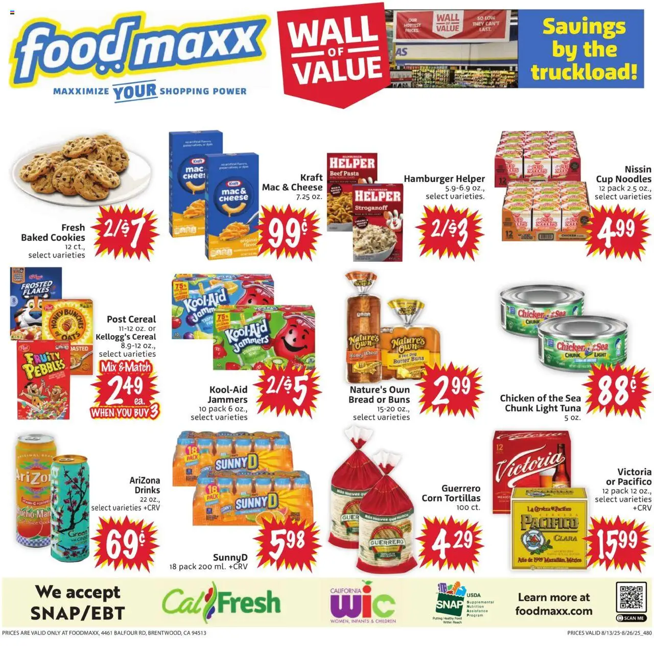 FoodMaxx Weekly Ad - valid from 13.08.2025 | Page: 2 | Products: Corn, Cheese, Beef, Cookies